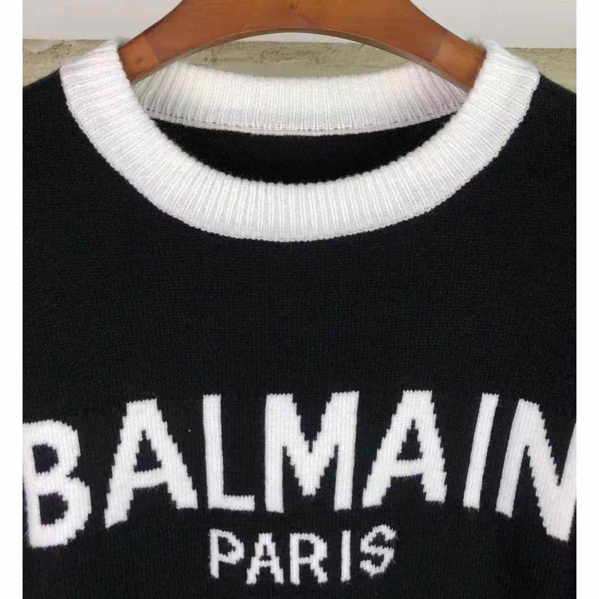 Balmain-Wollpullover mit Balmain-Logo - EUR FASHION