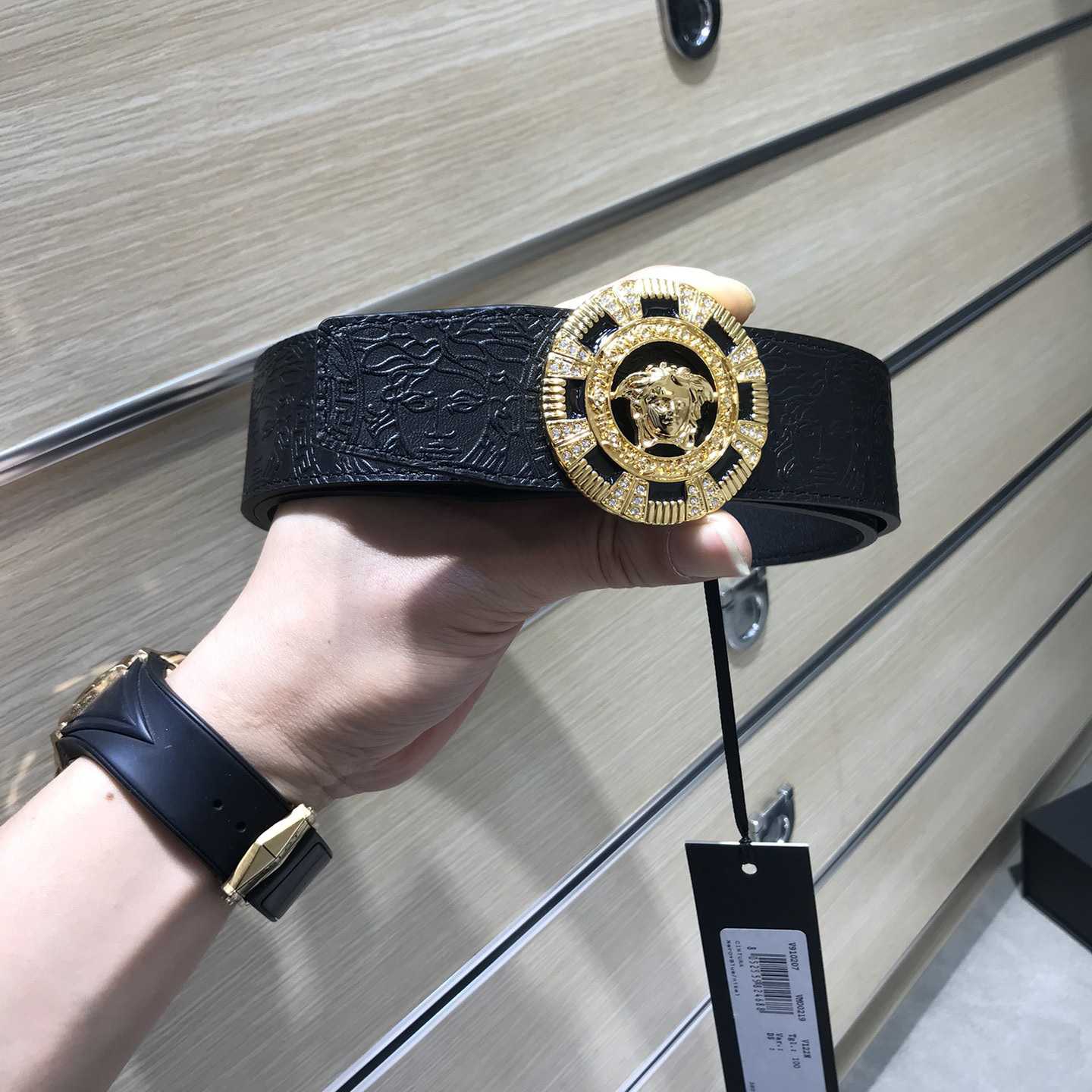 Versace Medusa Ledergürtel 39 mm - EUR FASHION