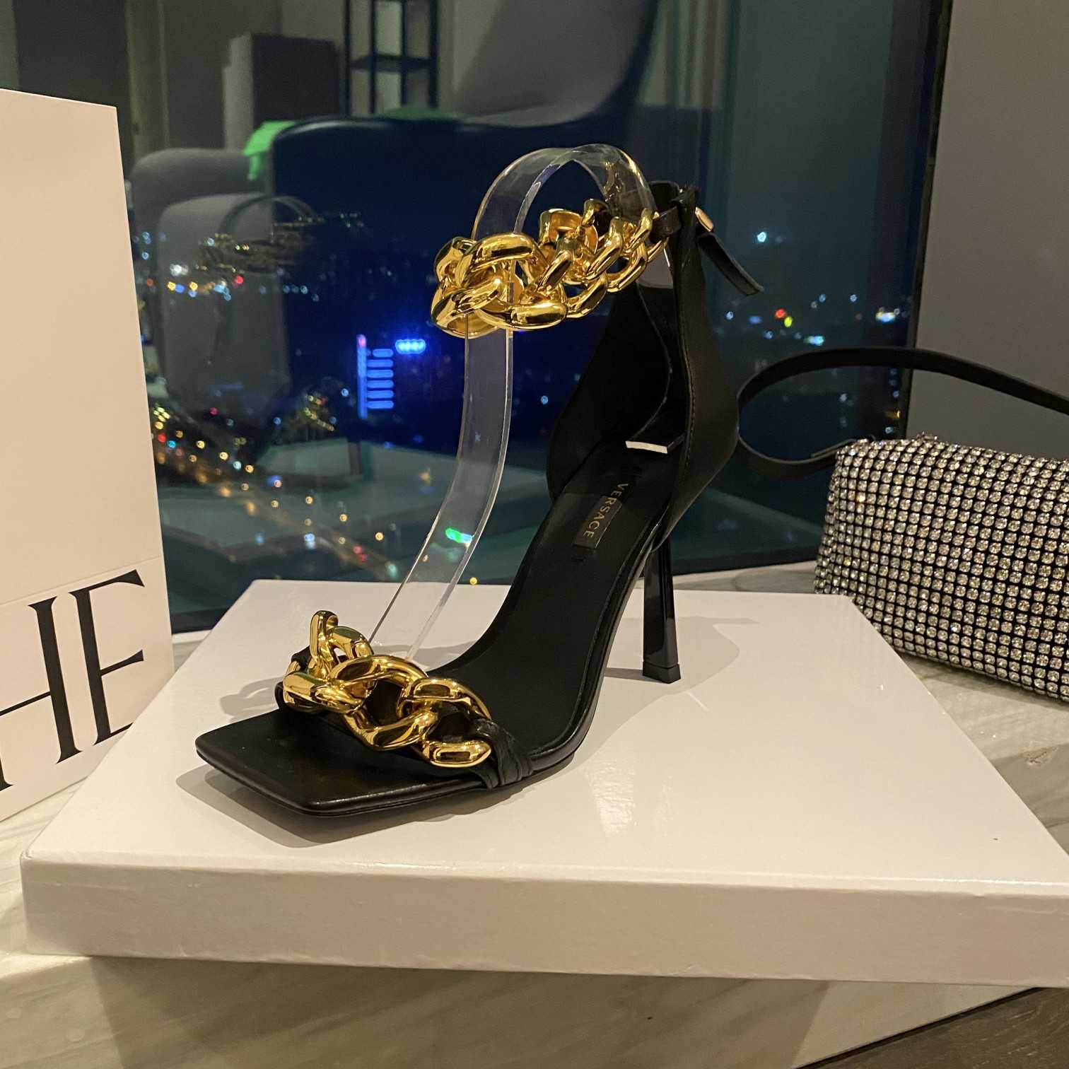 Versace Medusa Chain High Heel Sandalen - EUR FASHION