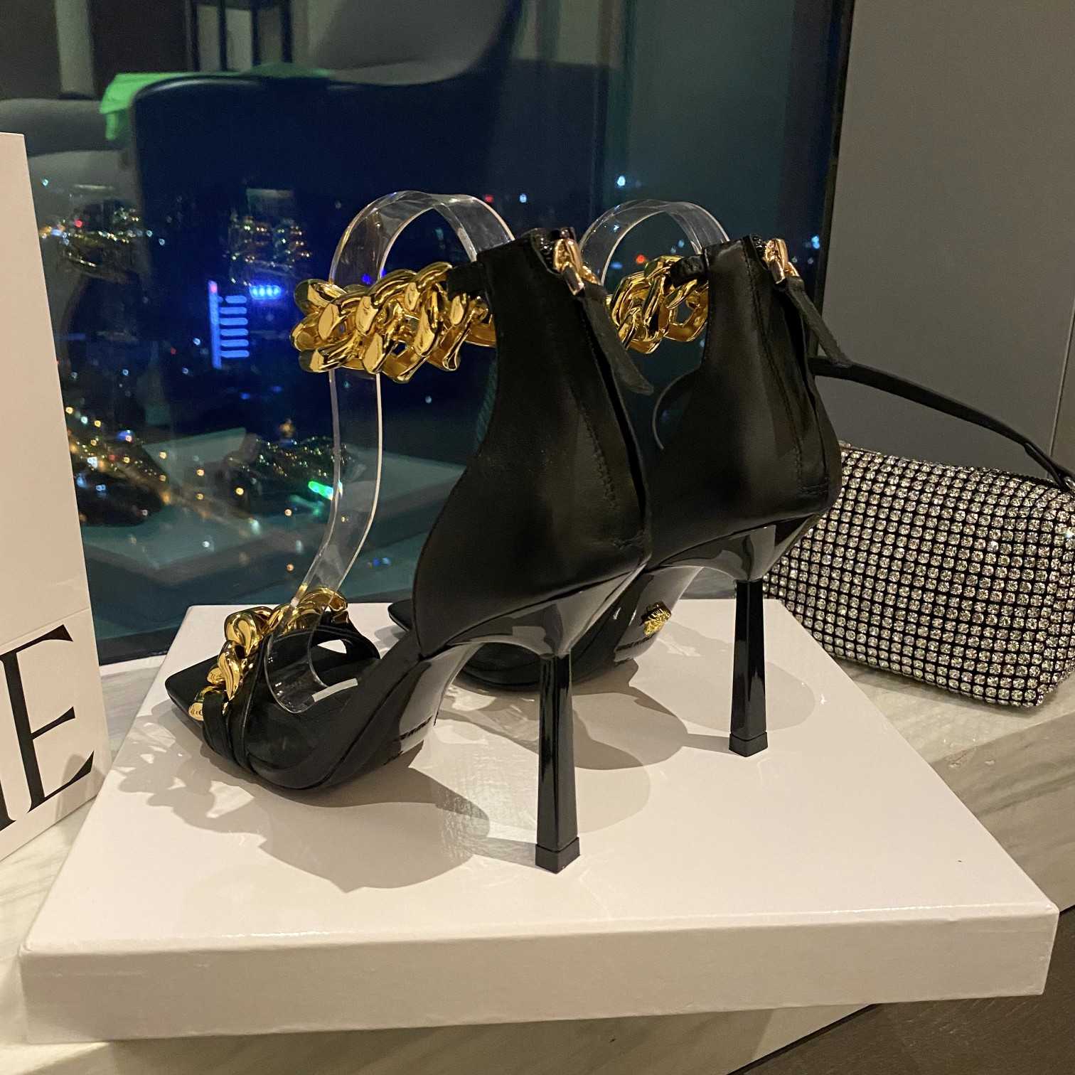 Versace Medusa Chain High Heel Sandalen - EUR FASHION