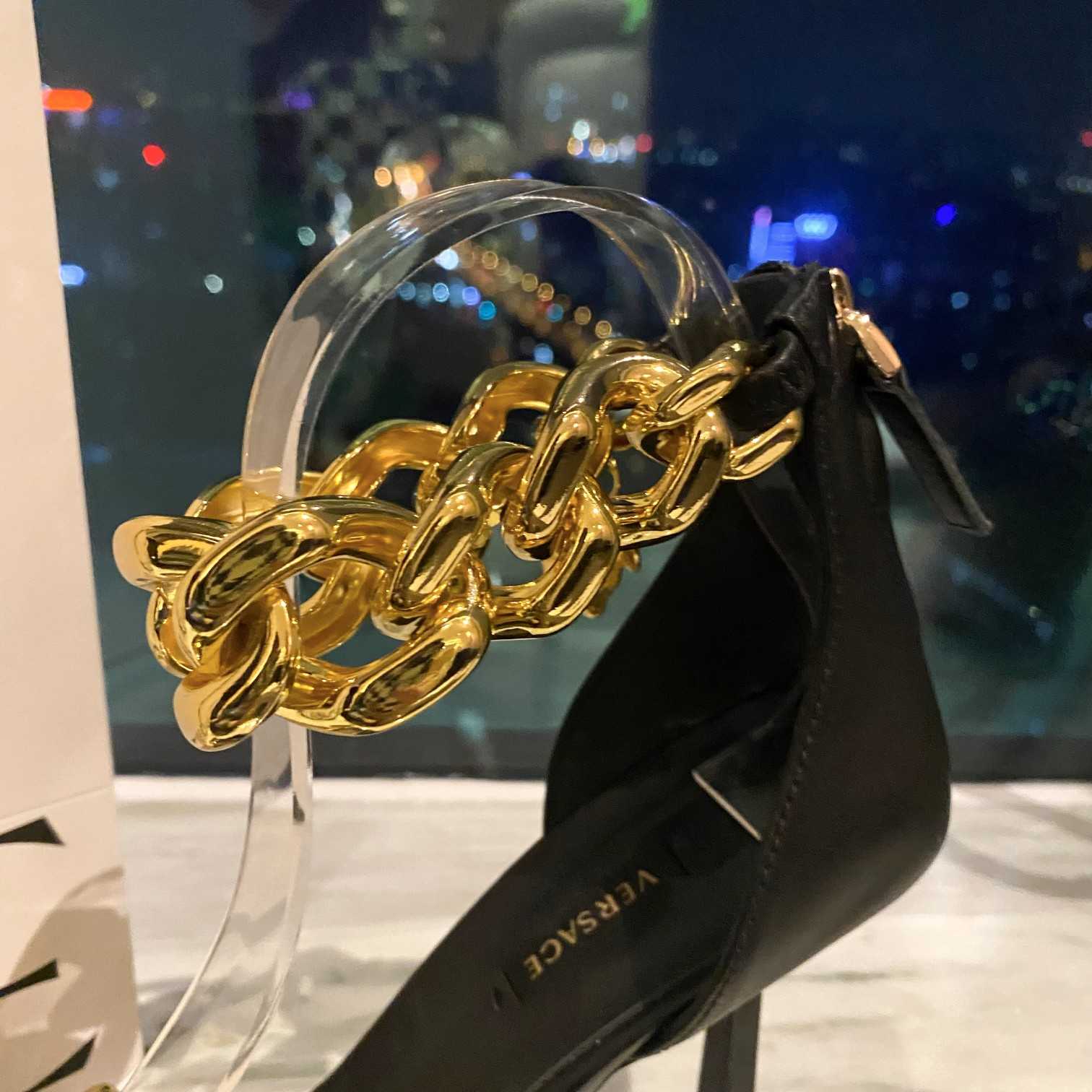 Versace Medusa Chain High Heel Sandalen - EUR FASHION