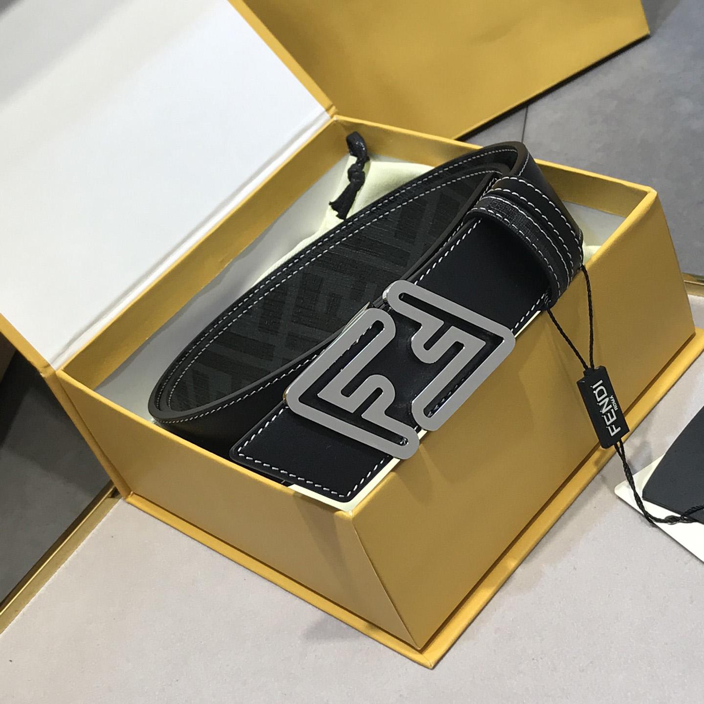Fendi Schwarzer Ledergürtel - EUR FASHION