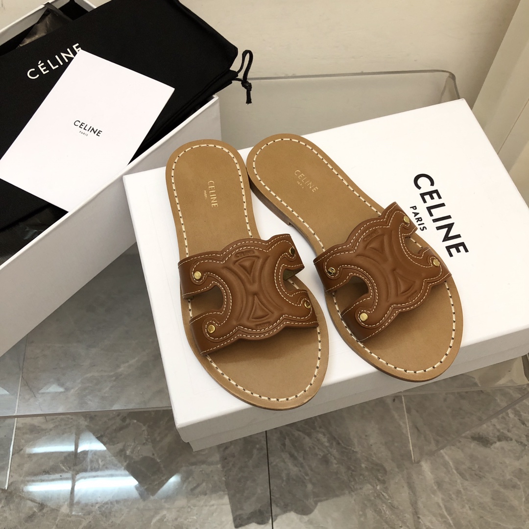 Celine Triomphe Mule aus Kalbsleder - EUR FASHION