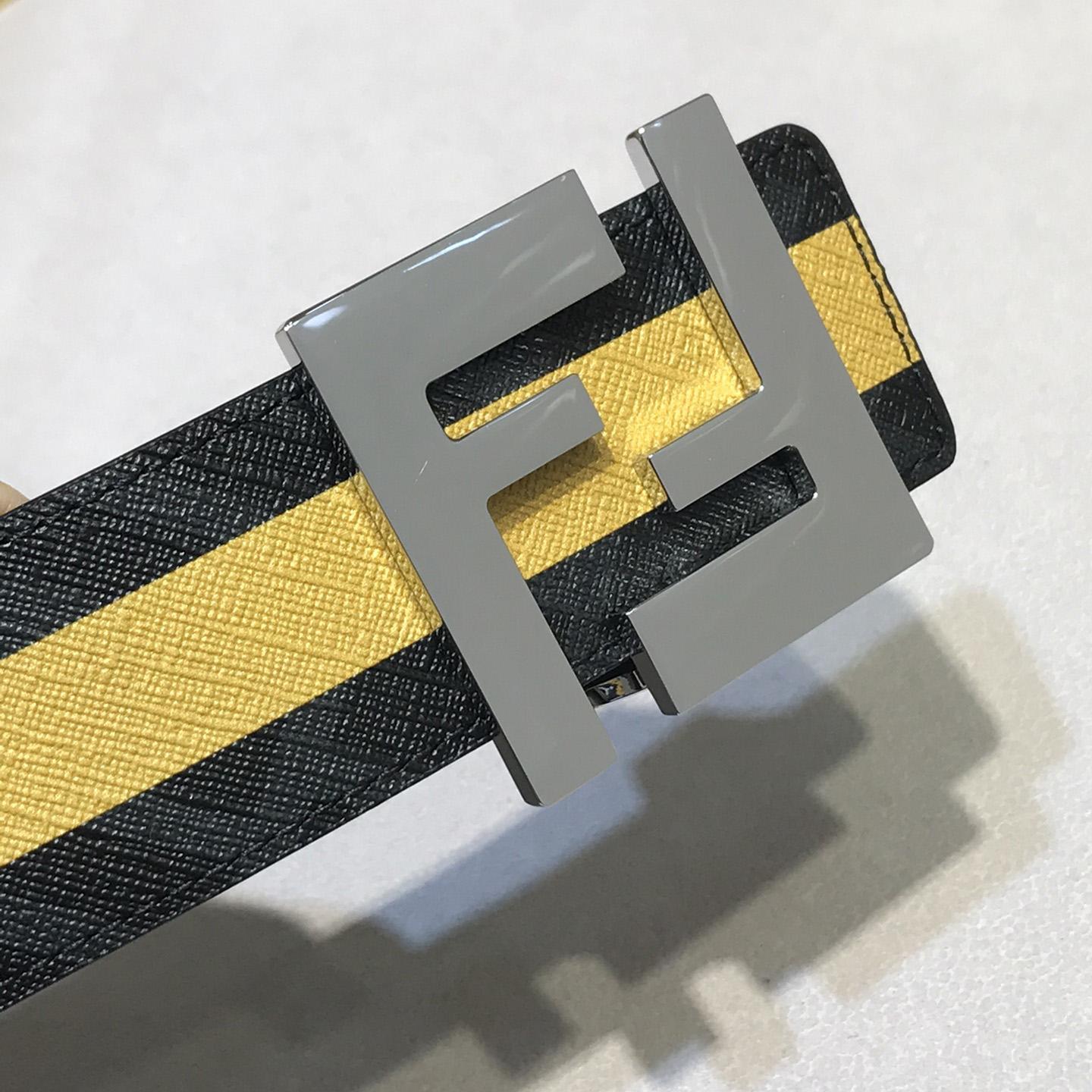 Fendi Schwarzer Wende-Ledergürtel - EUR FASHION