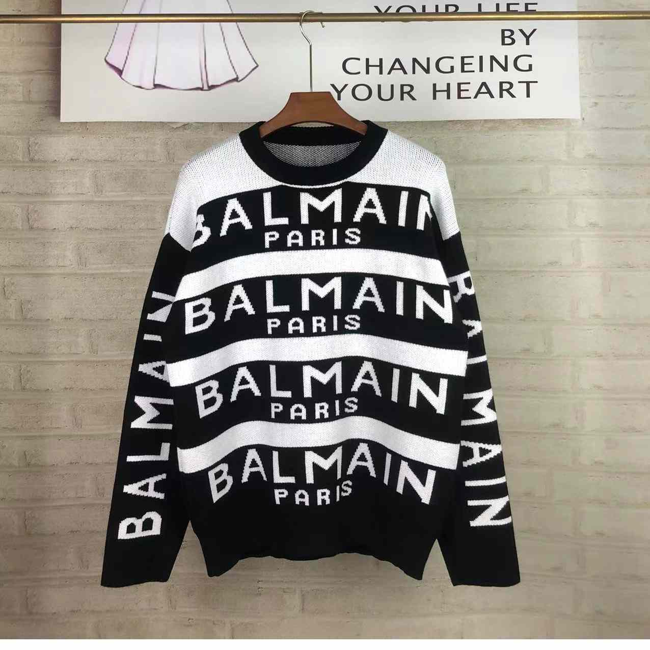 Pullover mit Rundhalsausschnitt aus Wollmischung von Balmain - EUR FASHION