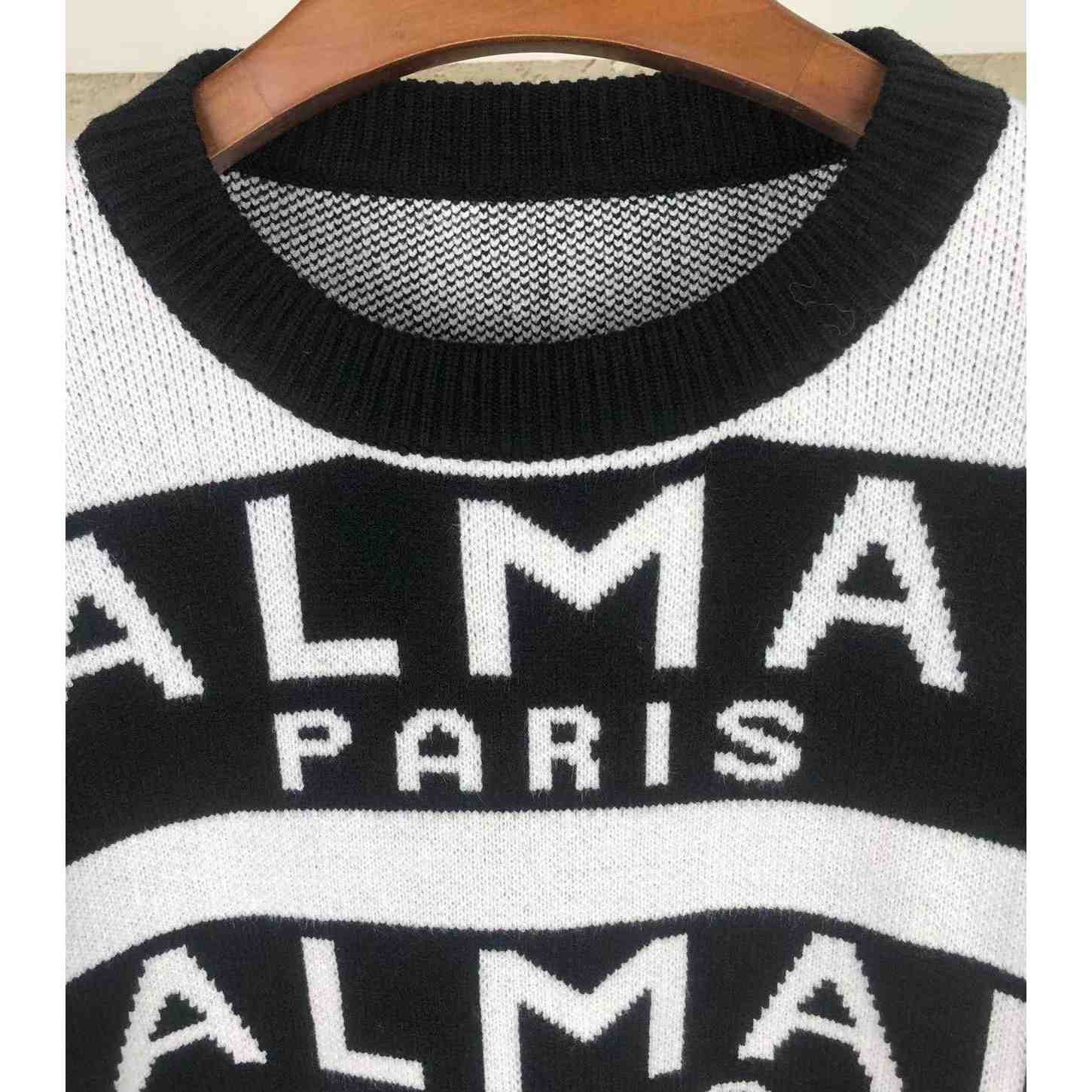 Pullover mit Rundhalsausschnitt aus Wollmischung von Balmain - EUR FASHION