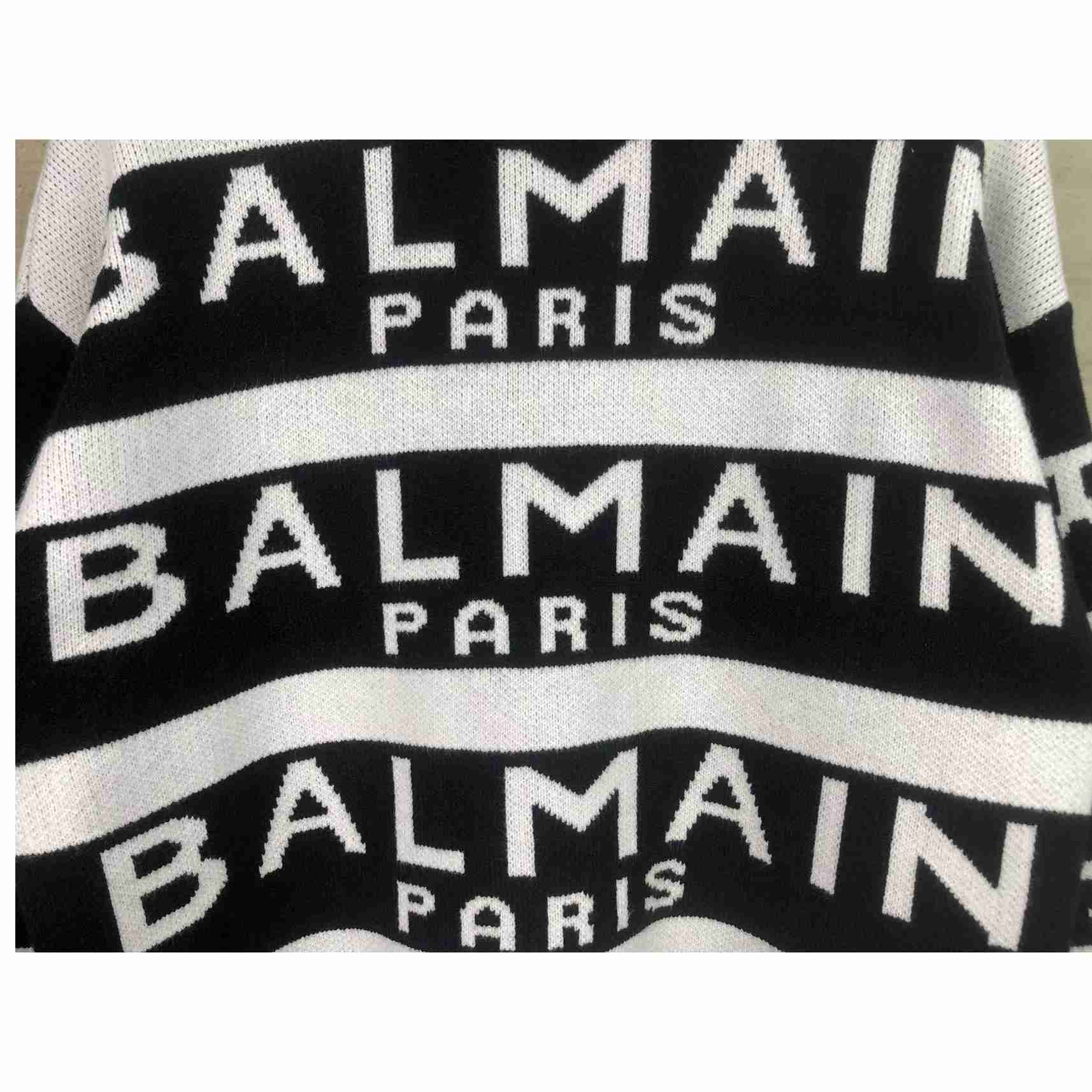 Pullover mit Rundhalsausschnitt aus Wollmischung von Balmain - EUR FASHION