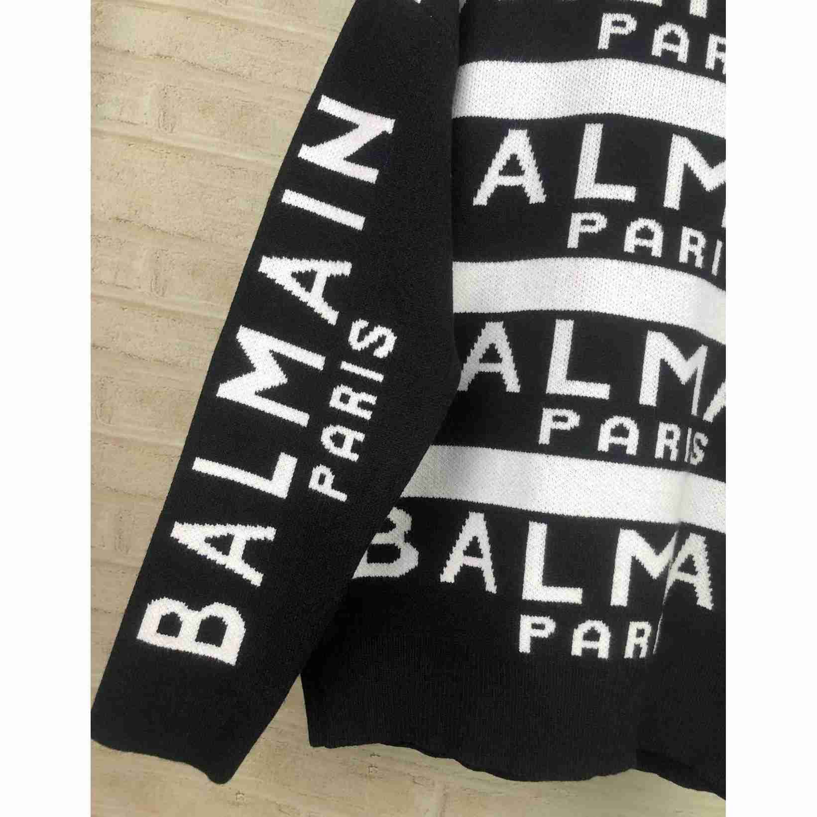 Pullover mit Rundhalsausschnitt aus Wollmischung von Balmain - EUR FASHION