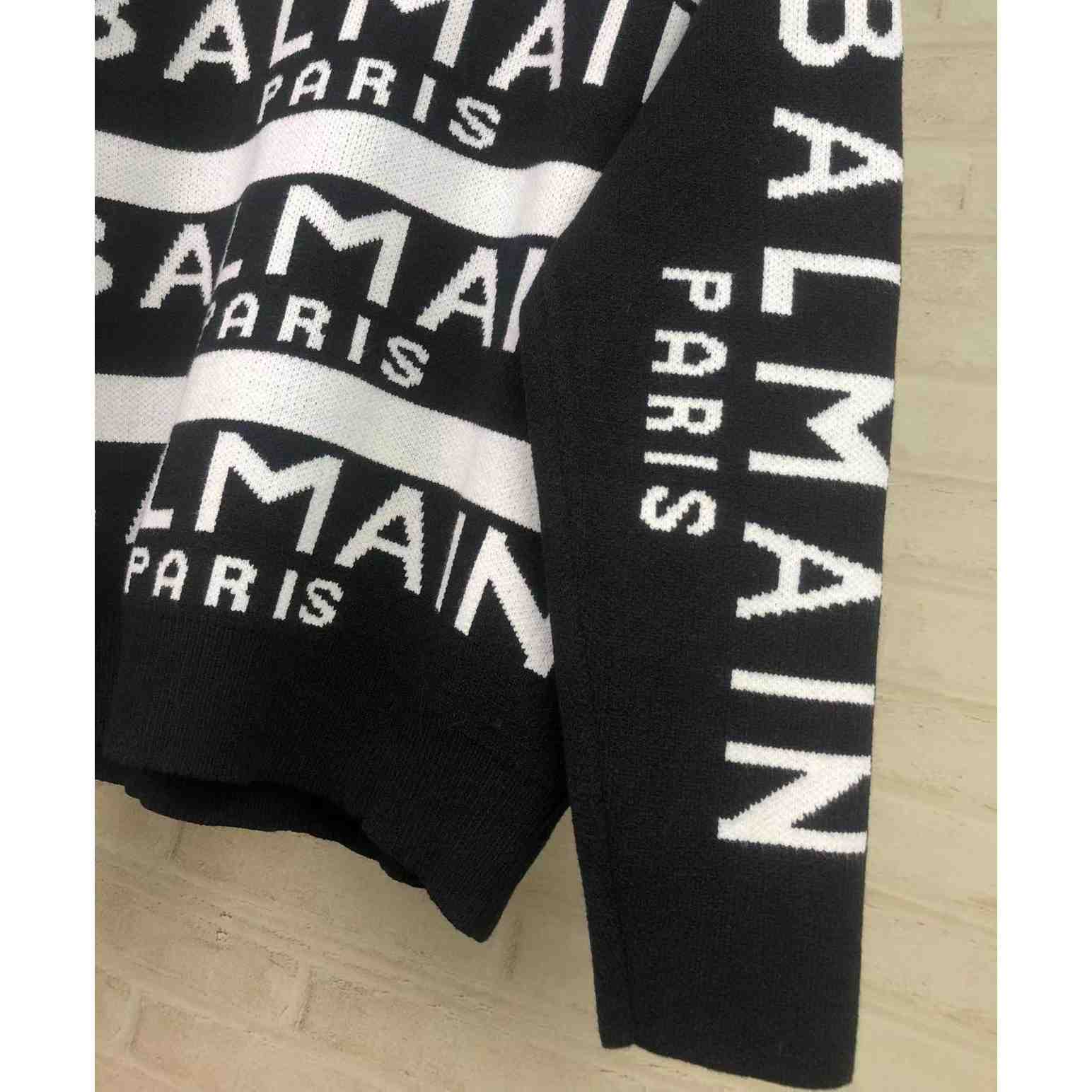 Pullover mit Rundhalsausschnitt aus Wollmischung von Balmain - EUR FASHION