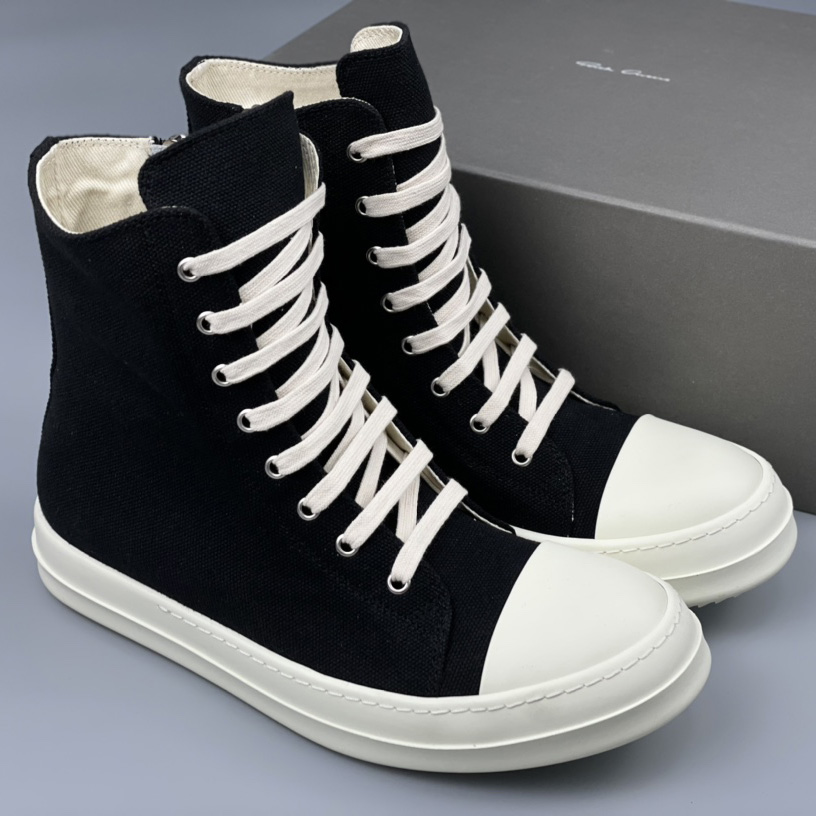 Hohe Sneakers aus schwarzem Wildleder von Rick Owens - EUR FASHION