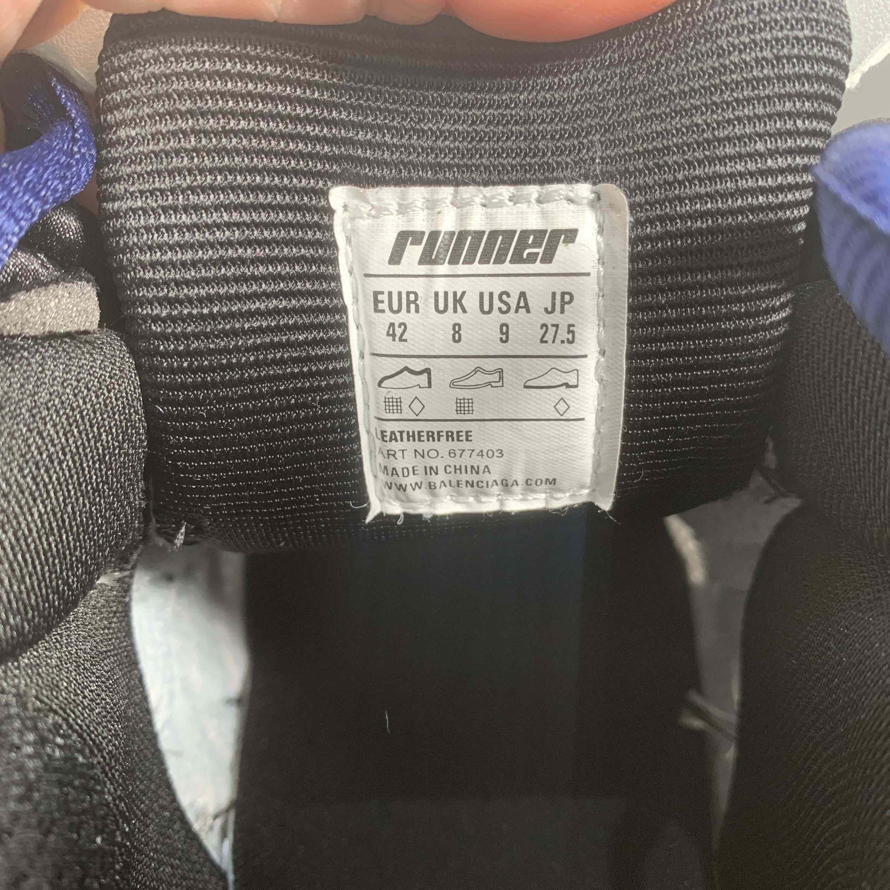 Balenciaga Runner Graffiti-Sneaker in Blau - EUR FASHION