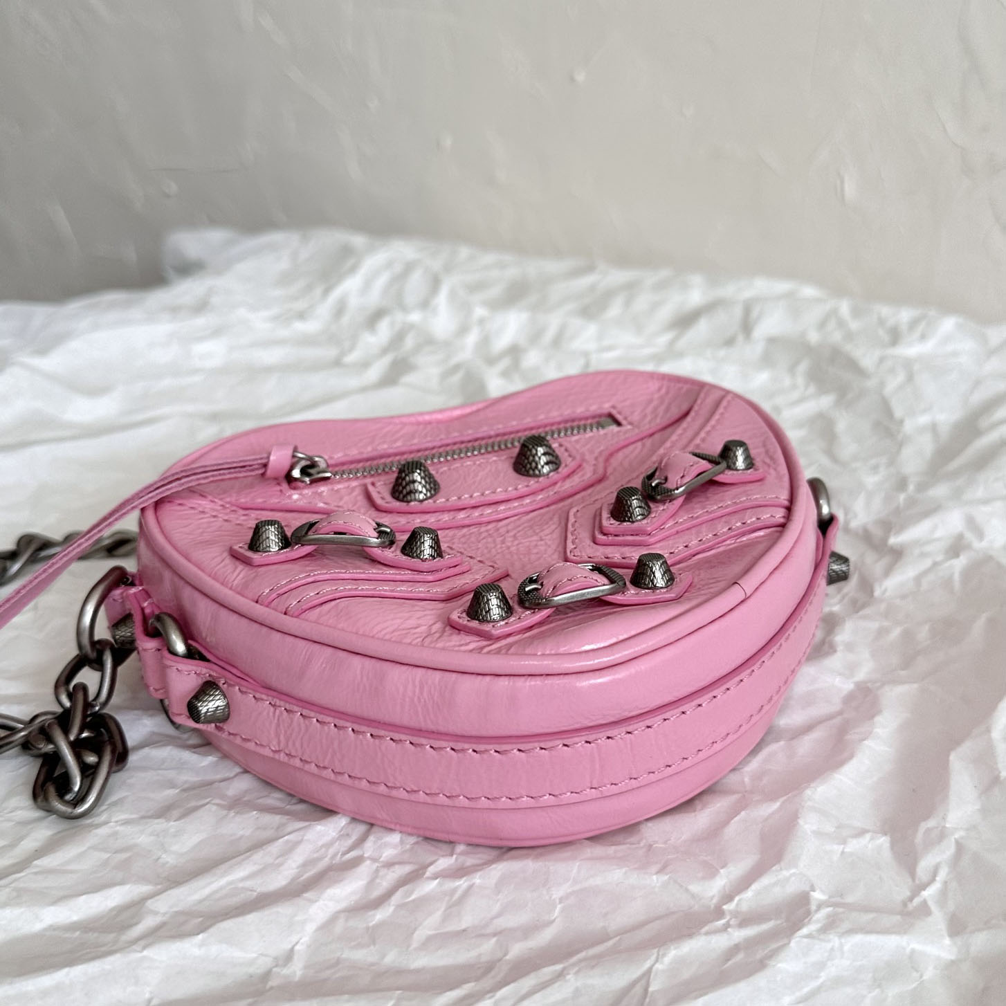 Balenciaga Le Cagole Heart Mini-Tasche in Rosa (16–12,7–4,5 cm) - EUR FASHION
