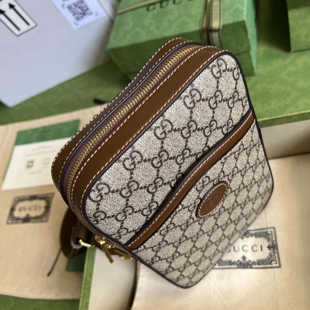 Gucci Sling-Rucksack mit ineinandergreifendem G (24 * 16 * 5 cm) - EUR FASHION