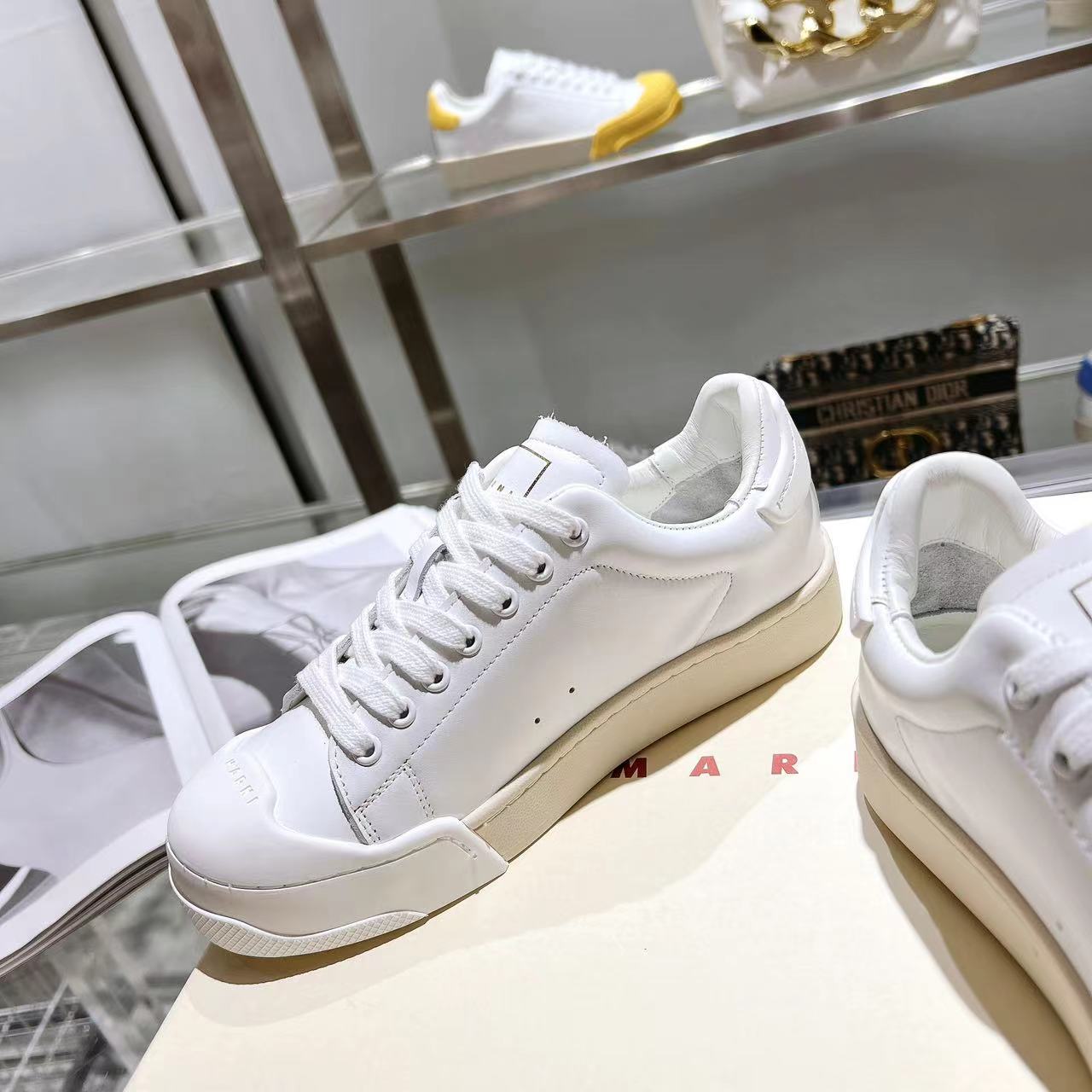 Marni Dada Bumper Sneaker aus weißem Leder - EUR FASHION