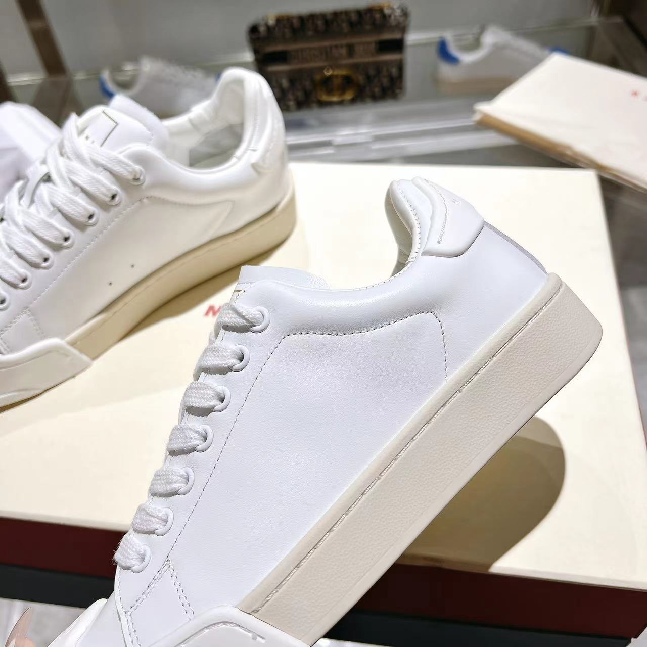 Marni Dada Bumper Sneaker aus weißem Leder - EUR FASHION
