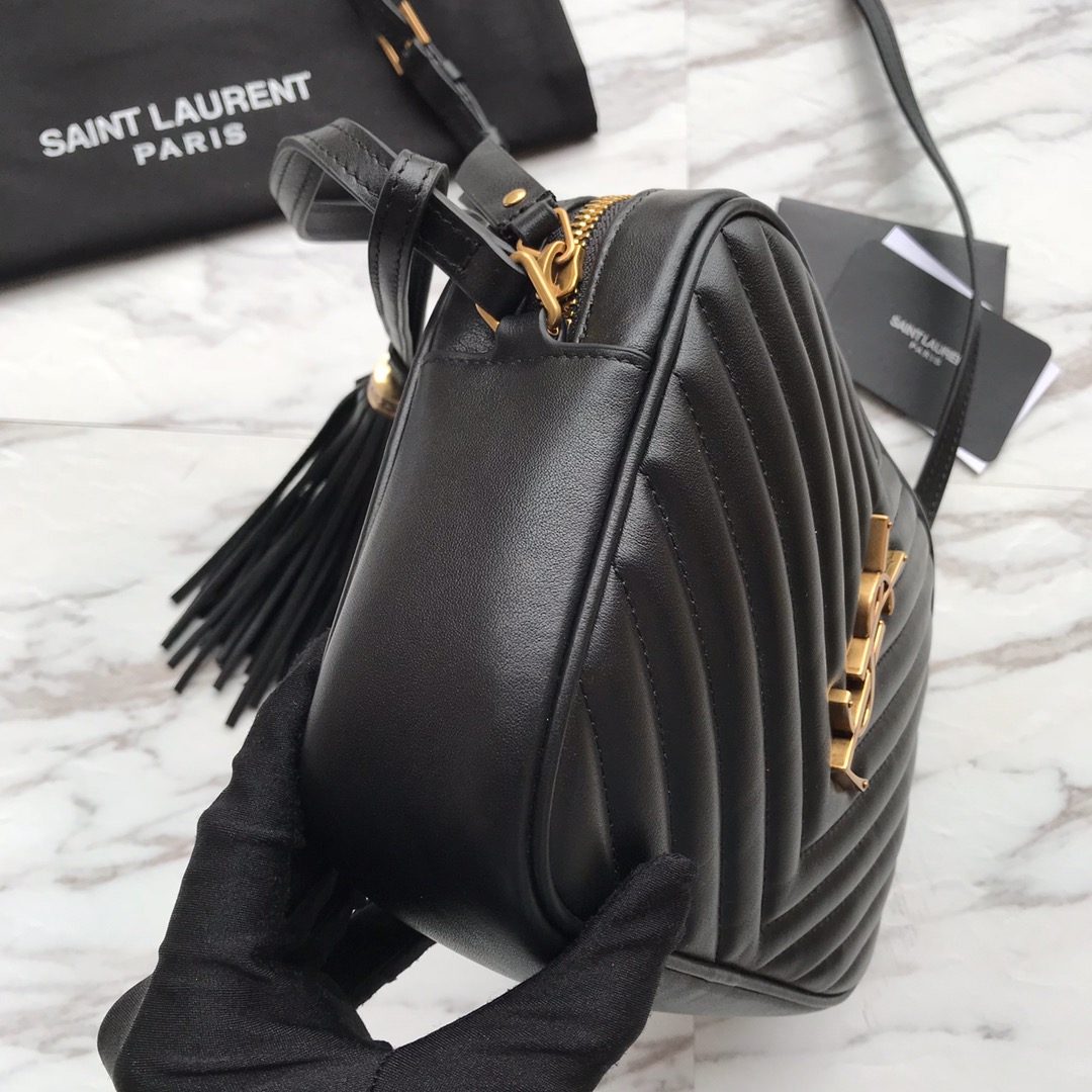 Saint Laurent Lou Matelassé Leder-Kameratasche (23 x 16 x 6 cm) - EUR FASHION