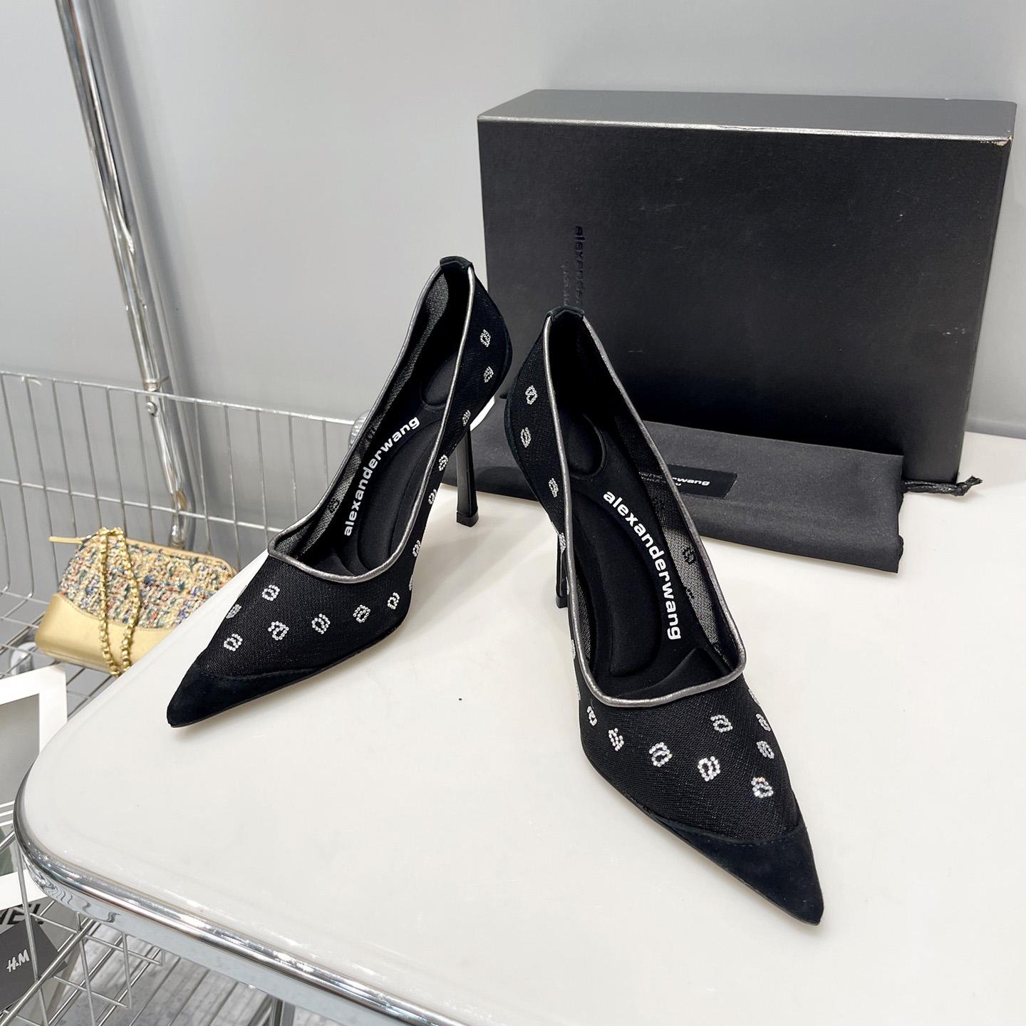 Alexander Wang Delphine 105 Pump in Mesh/Kristall - EUR FASHION