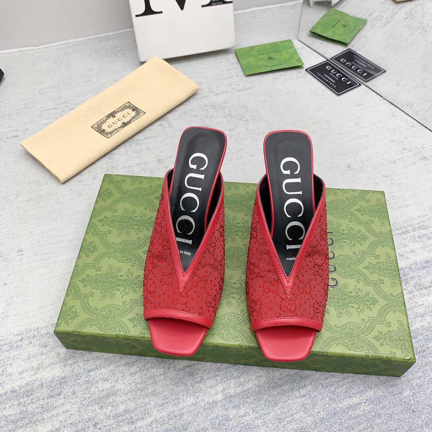 Gucci Damen GG Slide Sandale - EUR FASHION