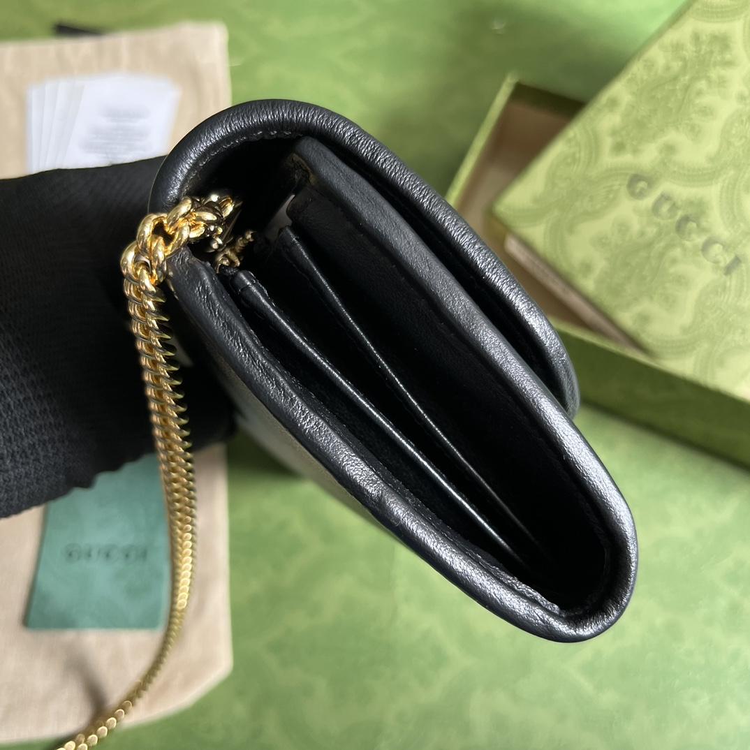 Gucci Blondie Continental Kettenbrieftasche (21 x 10,5 cm) - EUR FASHION