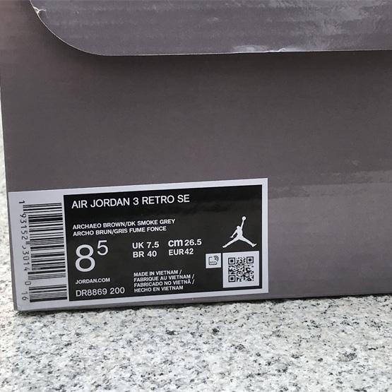 Air Jordan 3 Winterized „Archaeo Brown“ Basketballschuhe DR8869-200 - EUR FASHION
