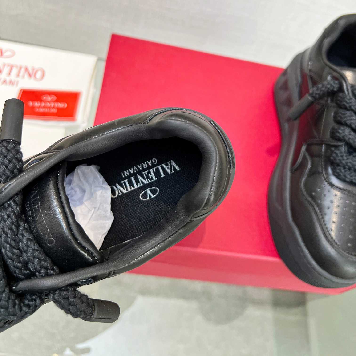 Valenti One Stud XL Low-Top-Sneaker aus Nappaleder - EUR FASHION