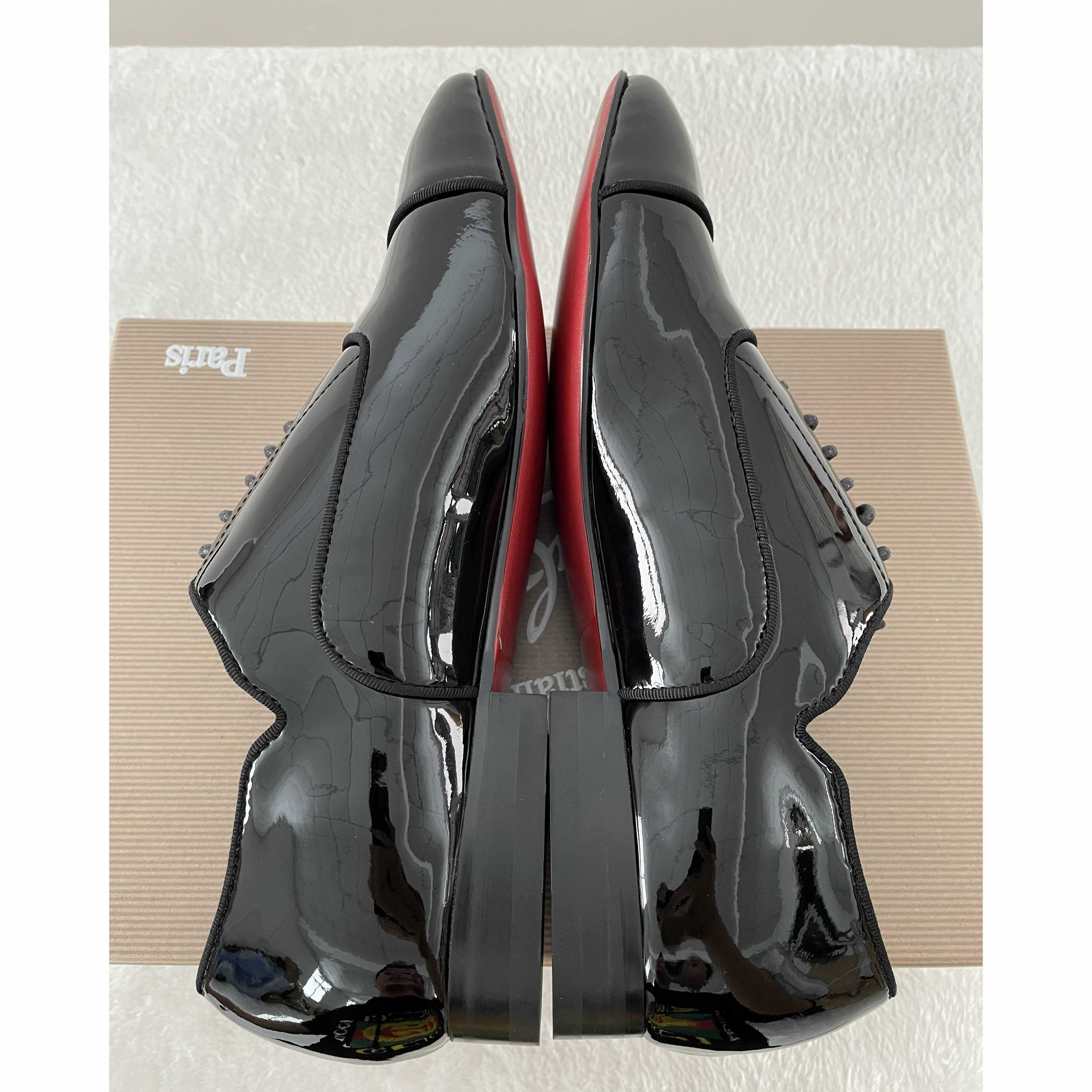 Christian Louboutin Greggy Chick Oxford-Schuhe aus Lackleder - EUR FASHION