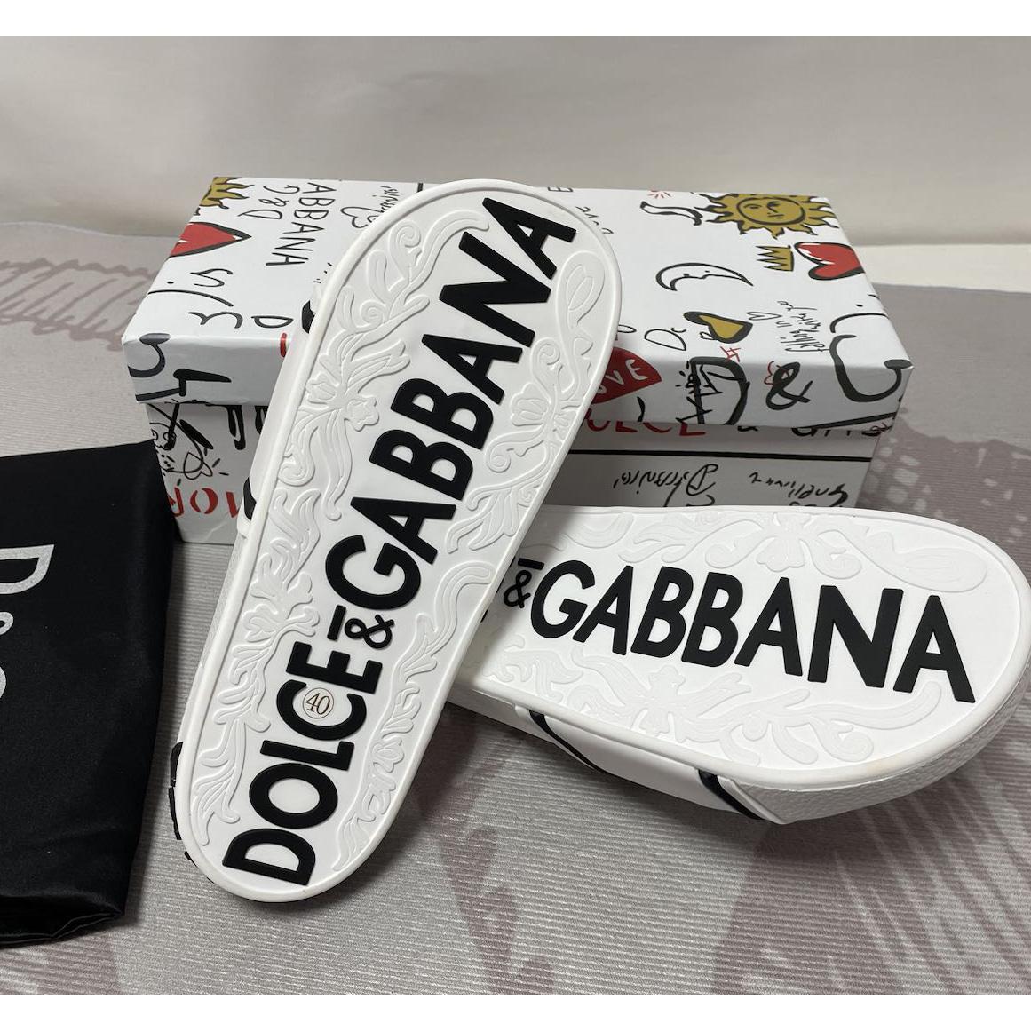 Pantoletten mit Logo von Dolce & Gabbana - EUR FASHION