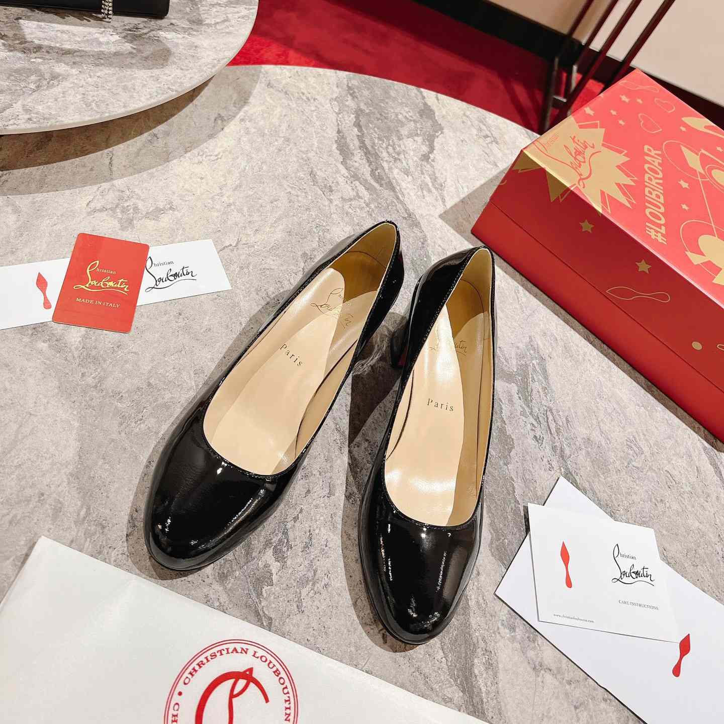 Christian Louboutin Schlichte 55 Lackleder-Pumps - EUR FASHION