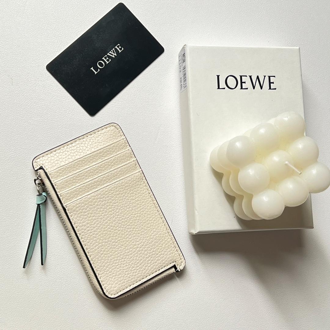 Loewe Münzkartenetui aus weichem, genarbtem Kalbsleder - EUR FASHION