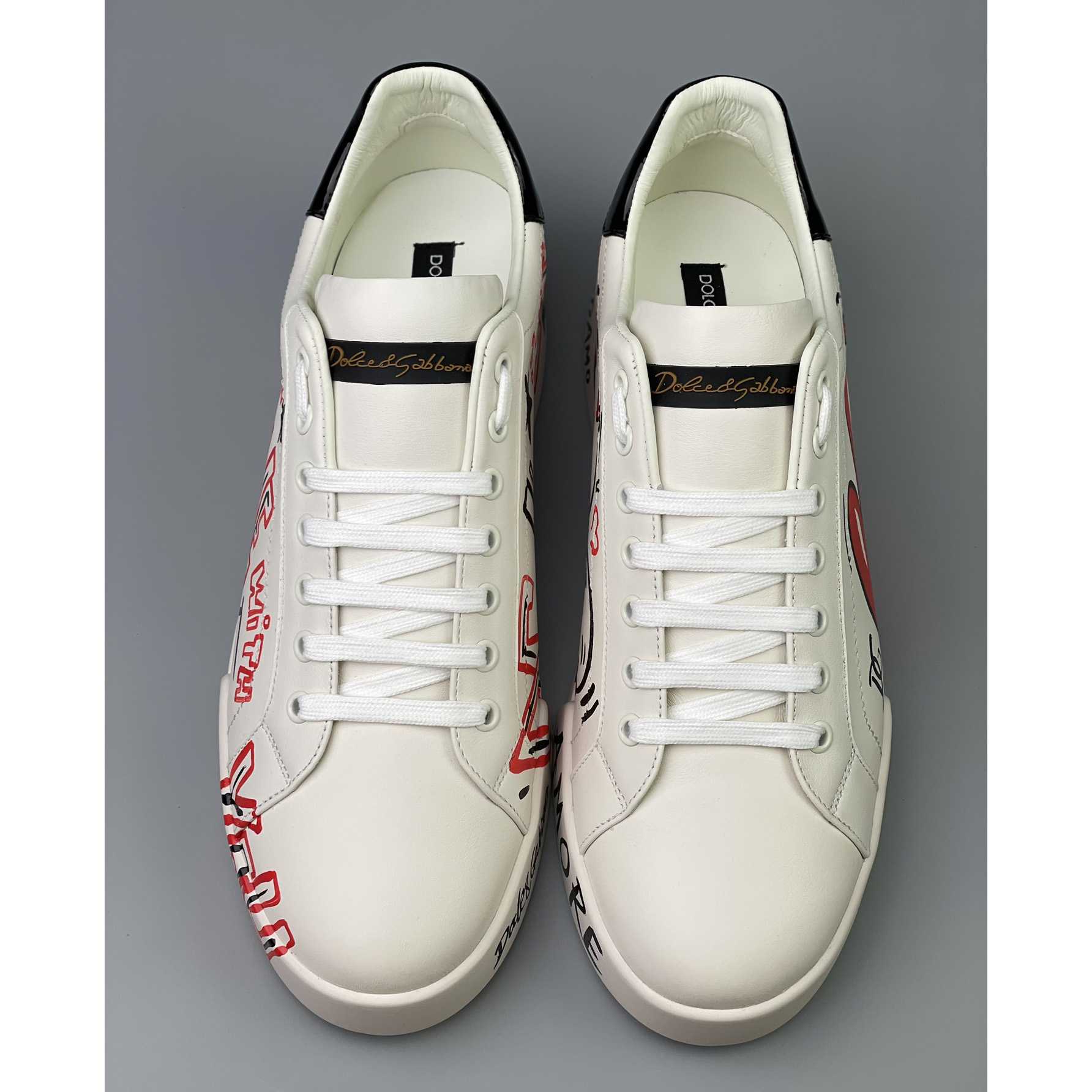 Dolce & Gabbana Portofino Cuore Sneakers - EUR FASHION