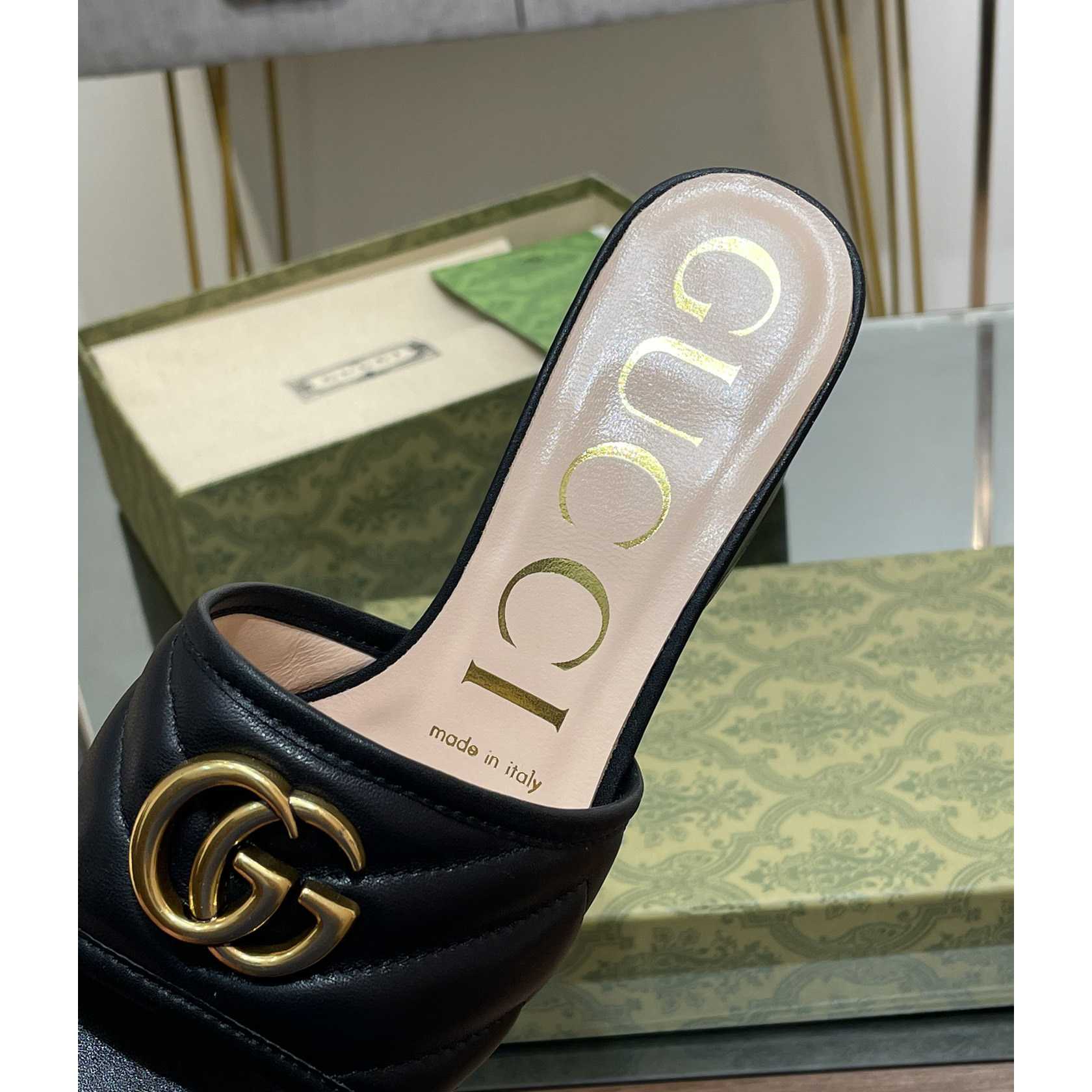 Gucci Damen Double G Slide Sandale - EUR FASHION