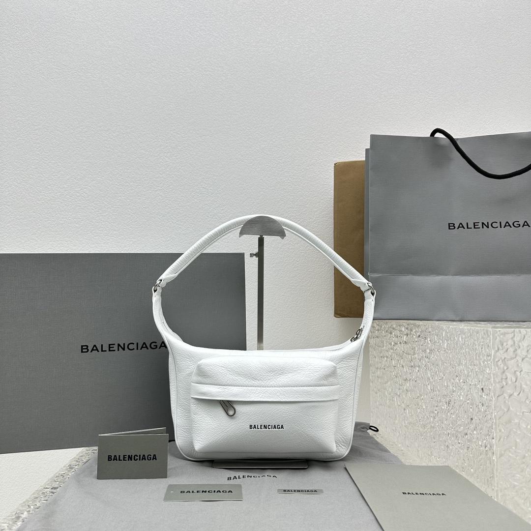 Balenciaga Raver Mittelgroße Tasche mit Griff in Weiß - EUR FASHION