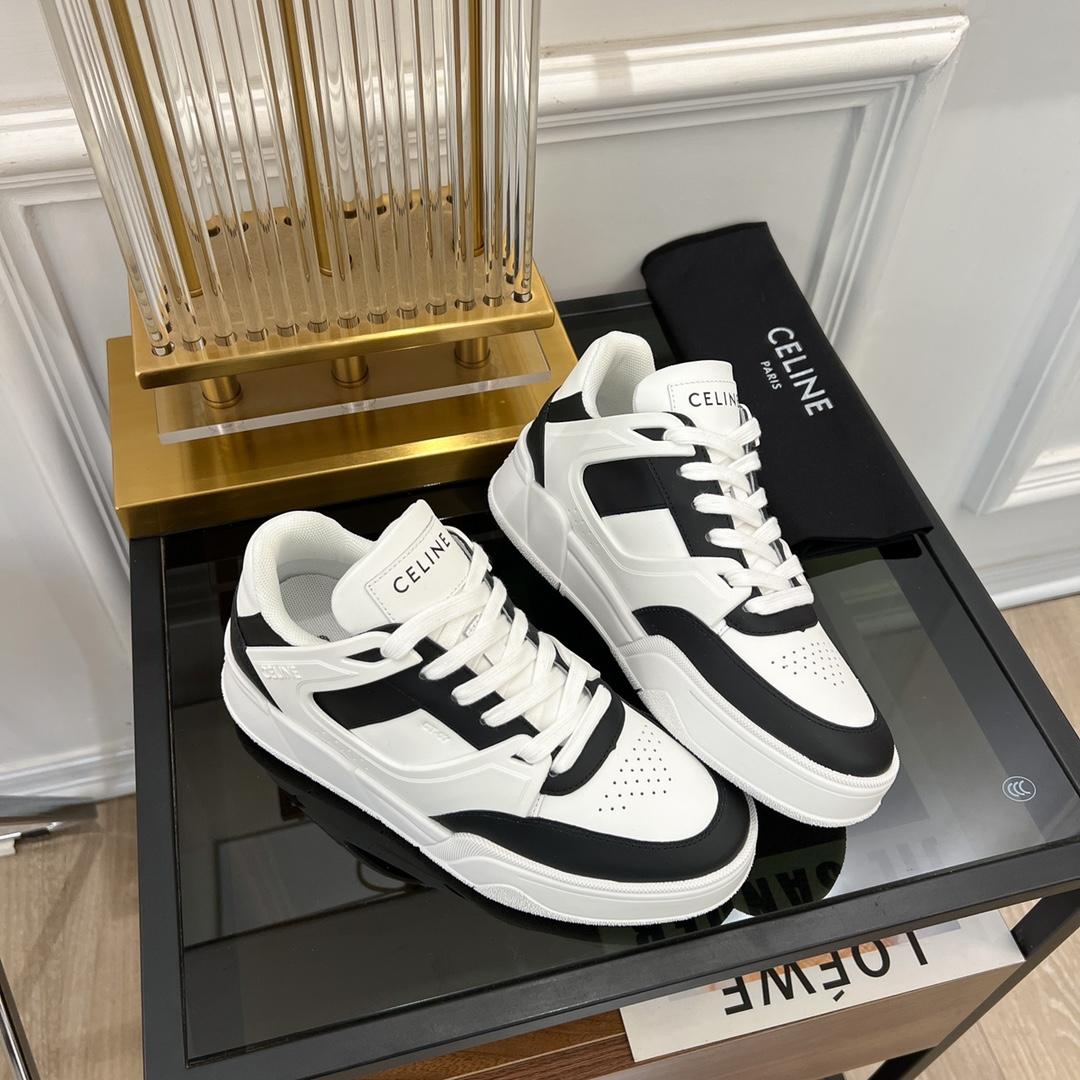 Celine CT-07 Celine Trainer Niedriger Schnür-Sneaker aus Kalbsleder - EUR FASHION