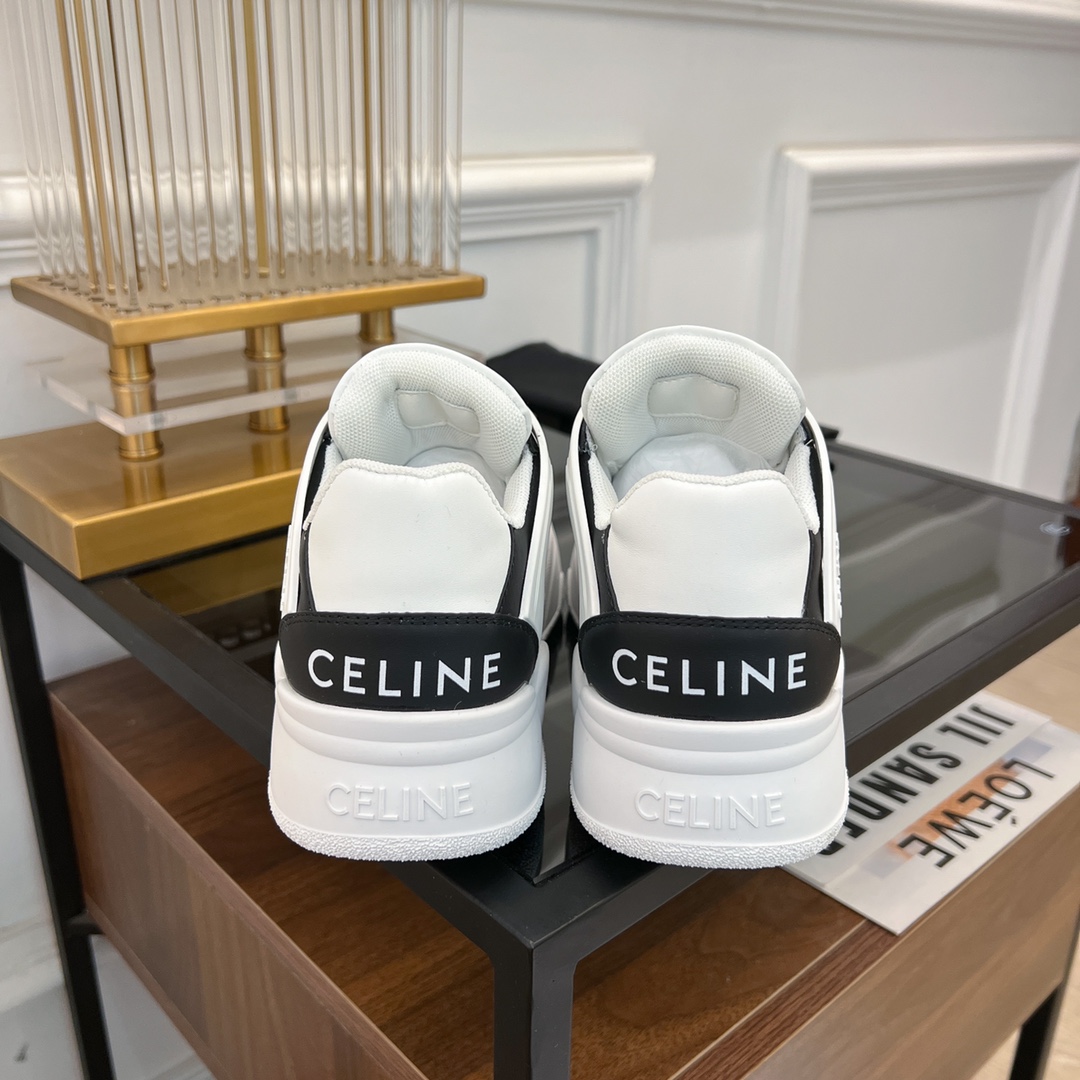 Celine CT-07 Celine Trainer Niedriger Schnür-Sneaker aus Kalbsleder - EUR FASHION