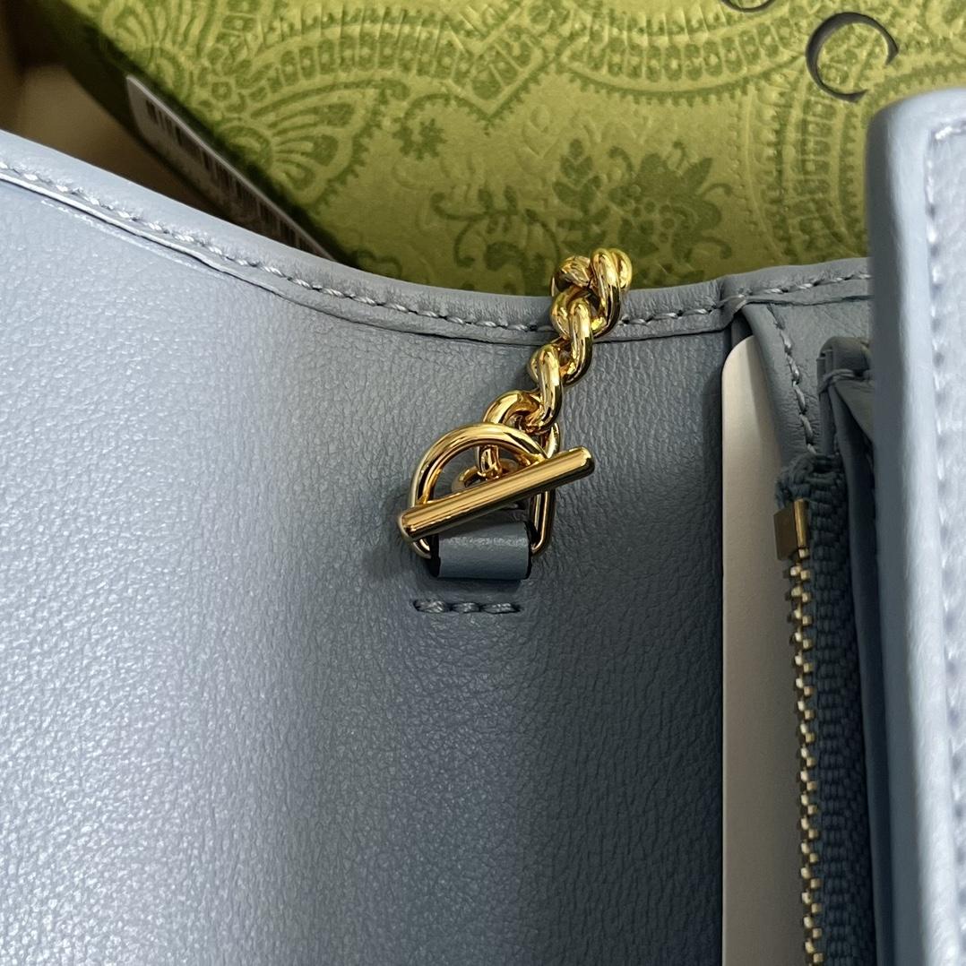 Gucci Blondie Continental Kettenbrieftasche (21 x 10,5 cm) - EUR FASHION