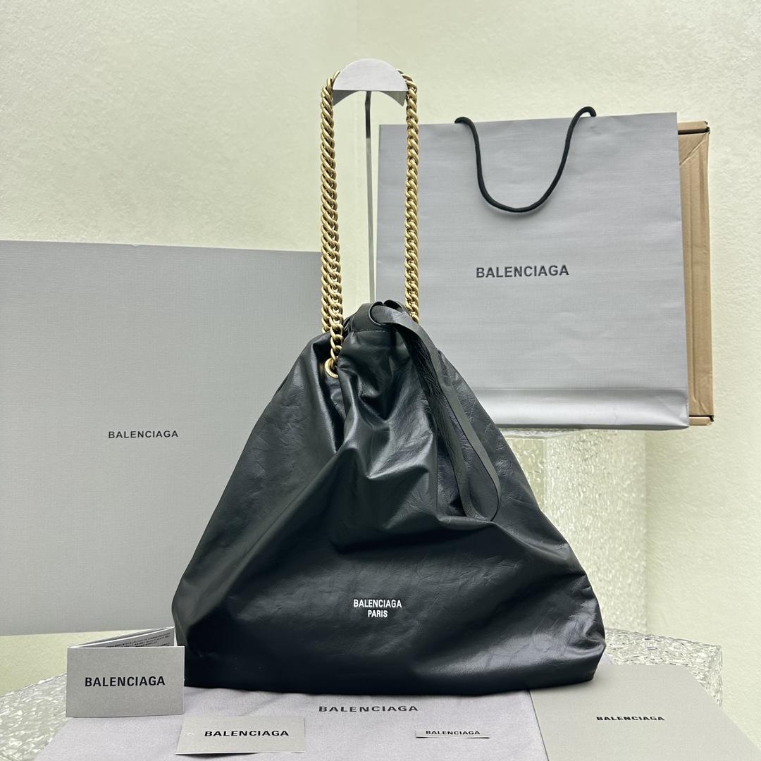 Balenciaga Crush Medium Tote Bag für Damen in Schwarz - EUR FASHION