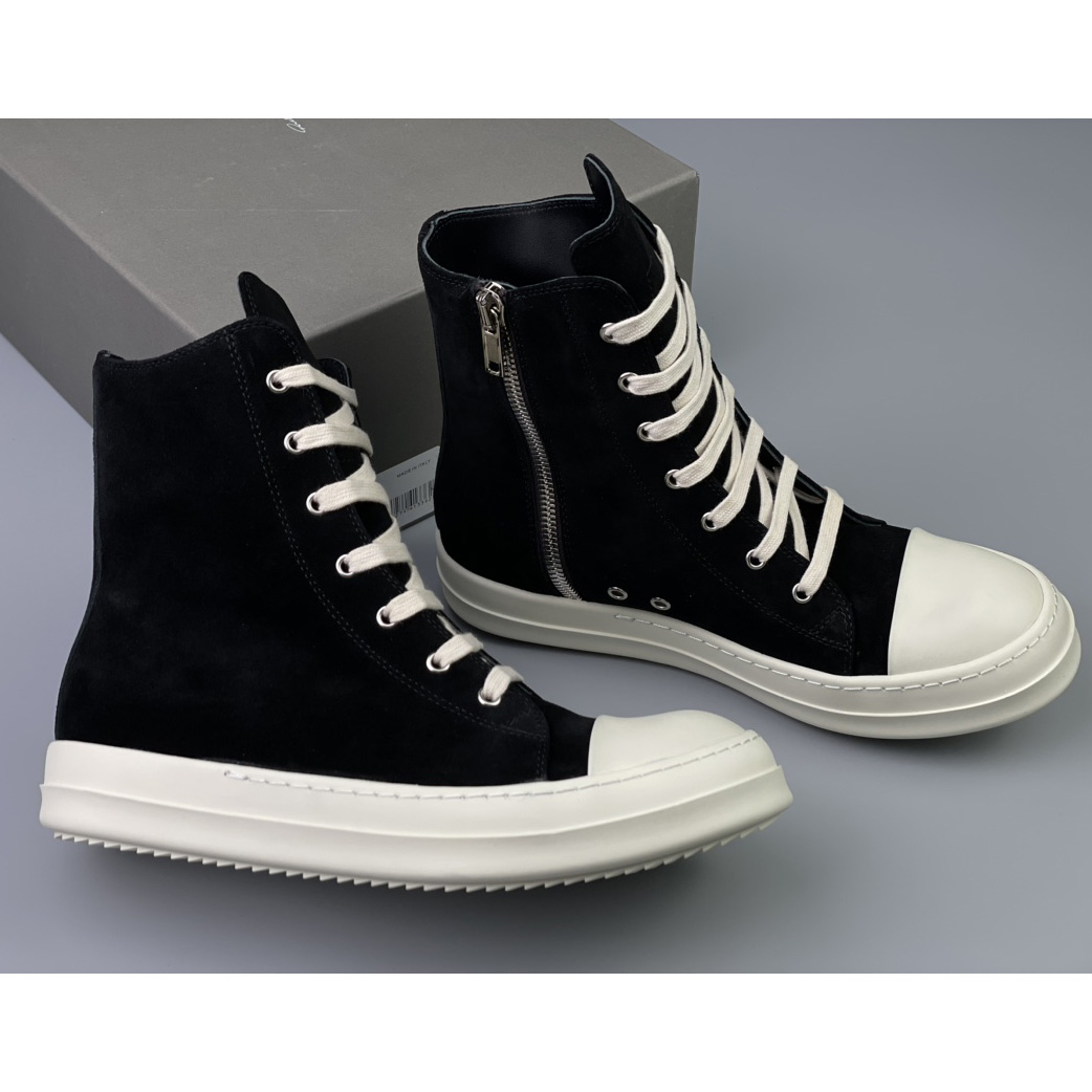 Rick Owens Leder-High-Top-Sneakers - EUR FASHION