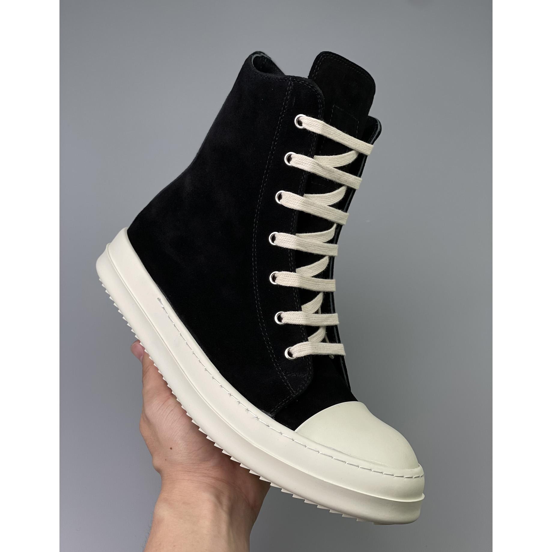 Rick Owens Leder-High-Top-Sneakers - EUR FASHION