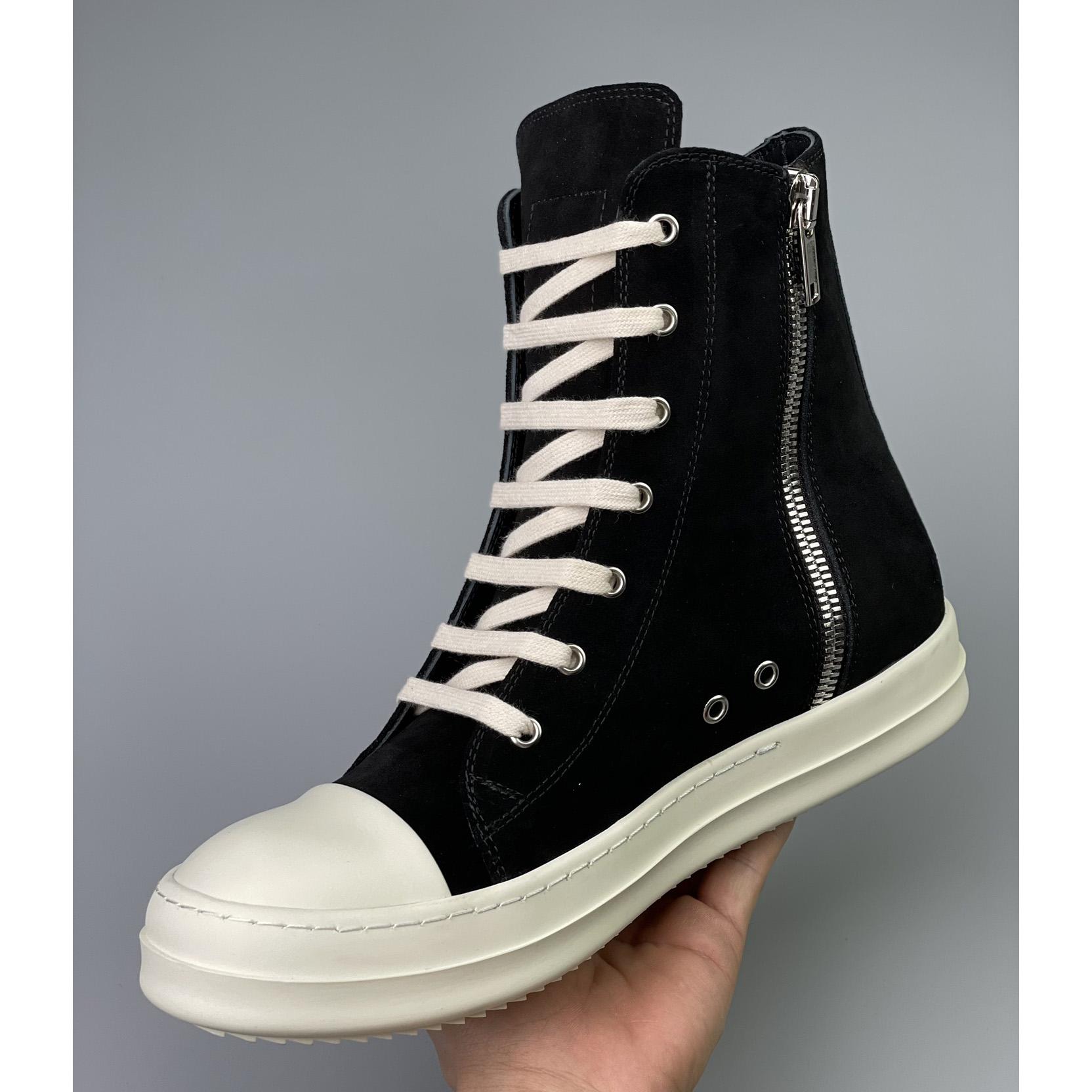 Rick Owens Leder-High-Top-Sneakers - EUR FASHION