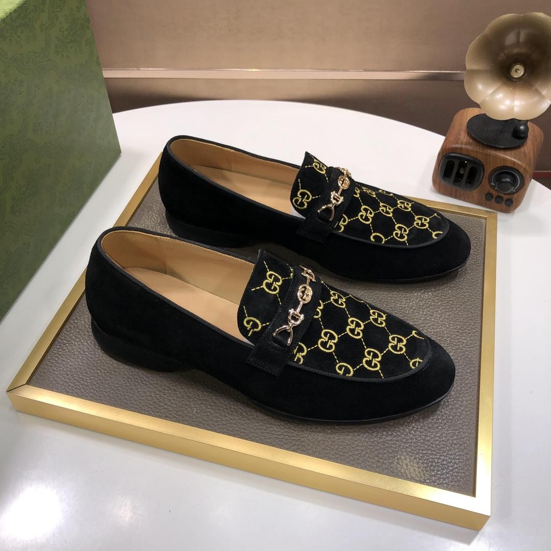 Gucci Jordaan GG Samt-Loafer - EUR FASHION