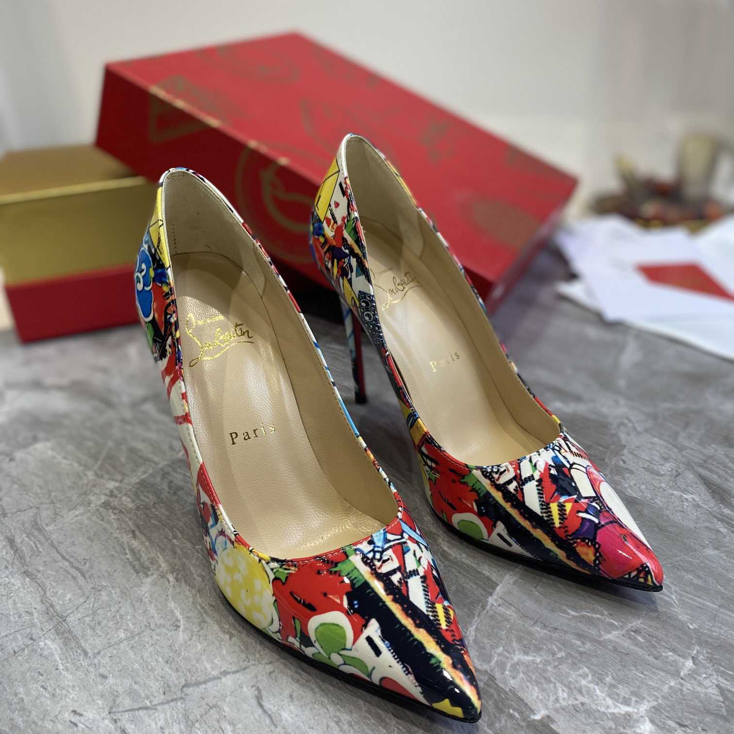 Christian Louboutin Pigalle Follies Print-Pumps - EUR FASHION