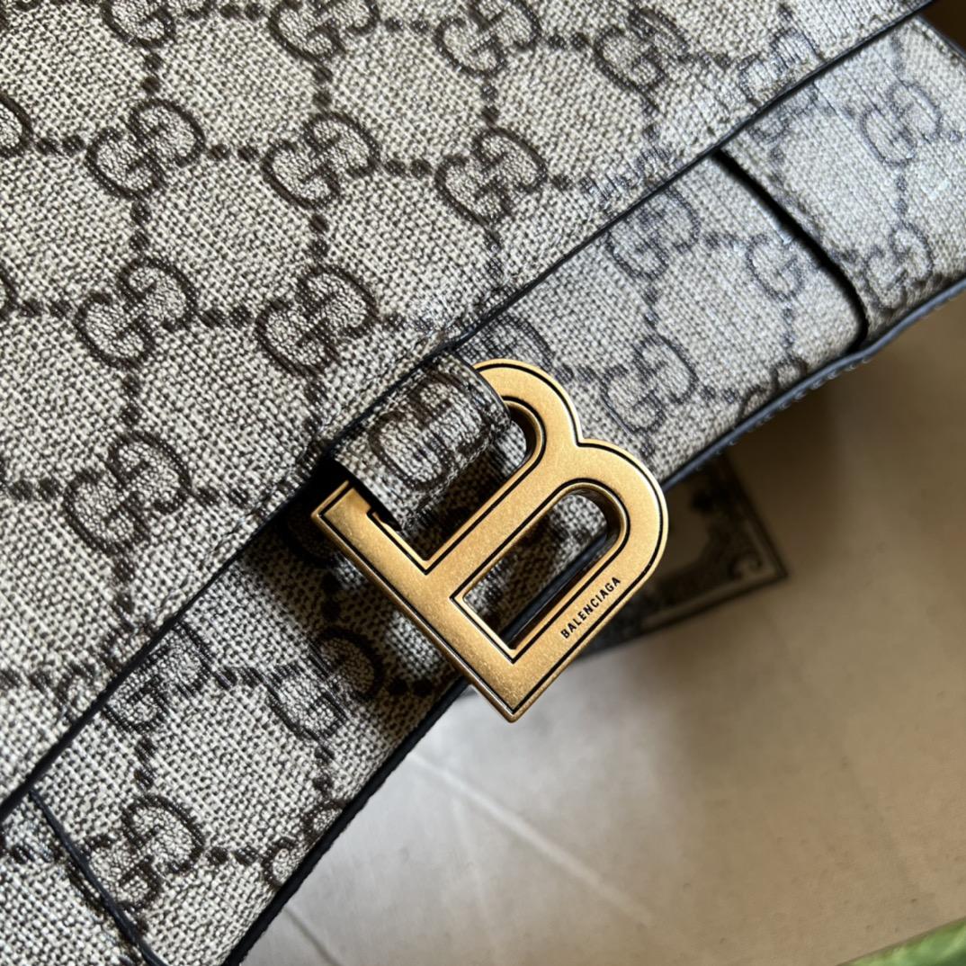 Gucci X Balenciaga The Hacker Project Kleine Sanduhr-Tasche (22,5–14,5–10 cm) - EUR FASHION