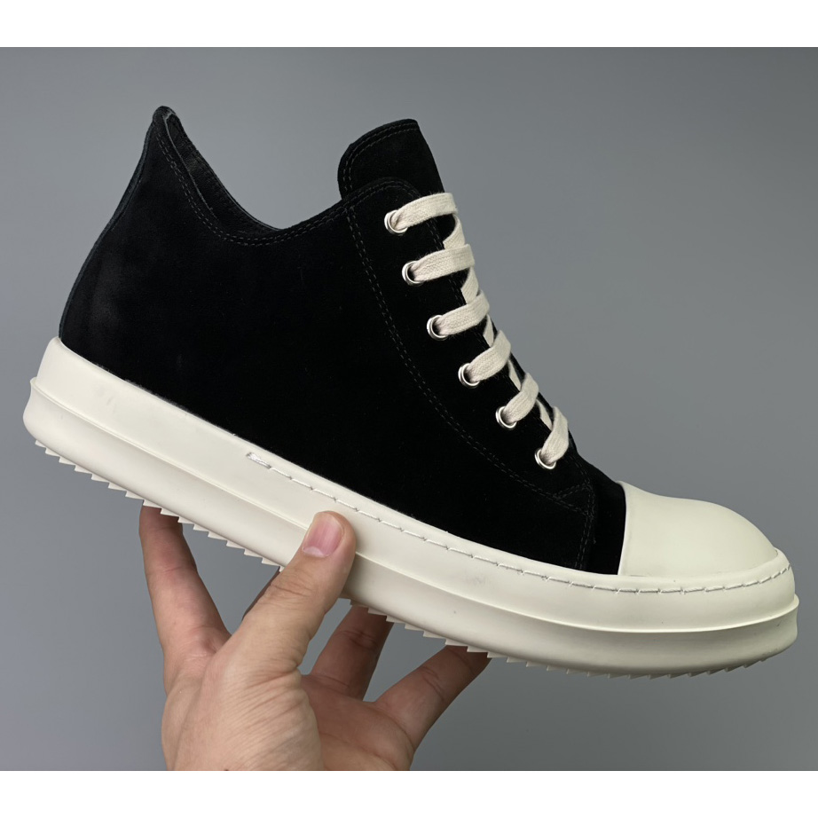 Niedrige Ledersneaker von Rick Owens - EUR FASHION