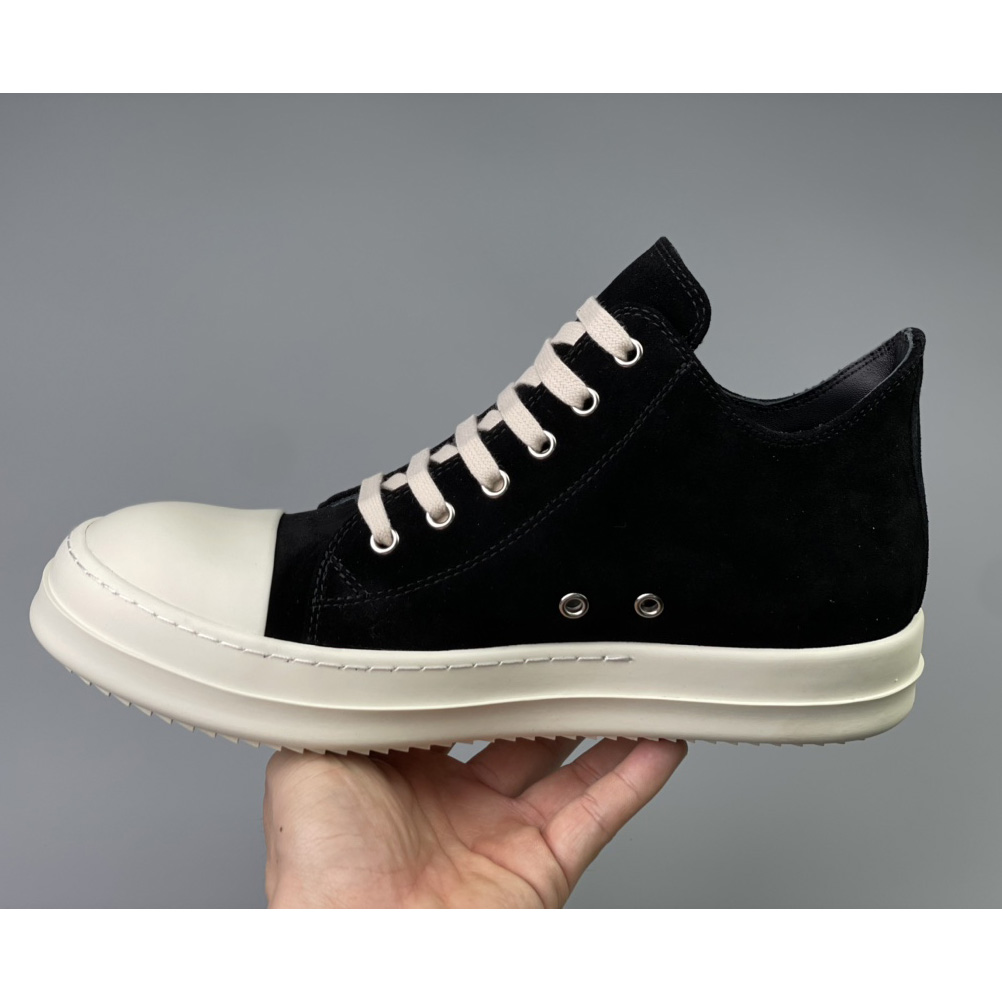 Niedrige Ledersneaker von Rick Owens - EUR FASHION