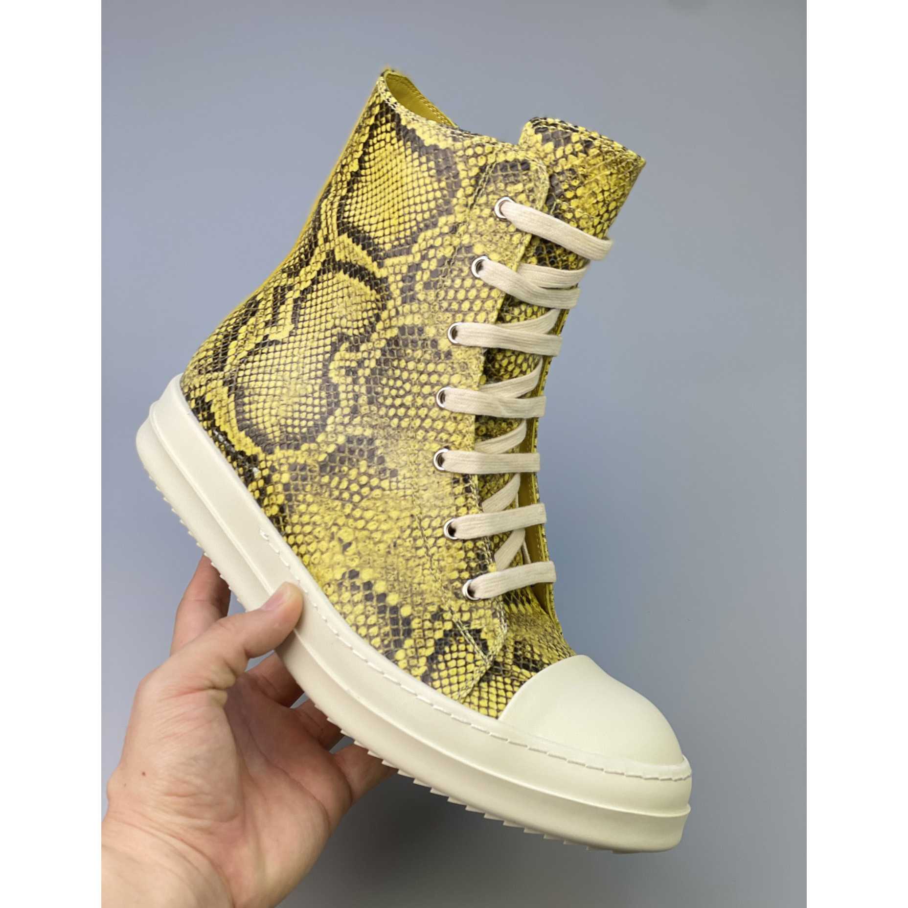 Rick Owens Python-Leder-Sneaker - EUR FASHION