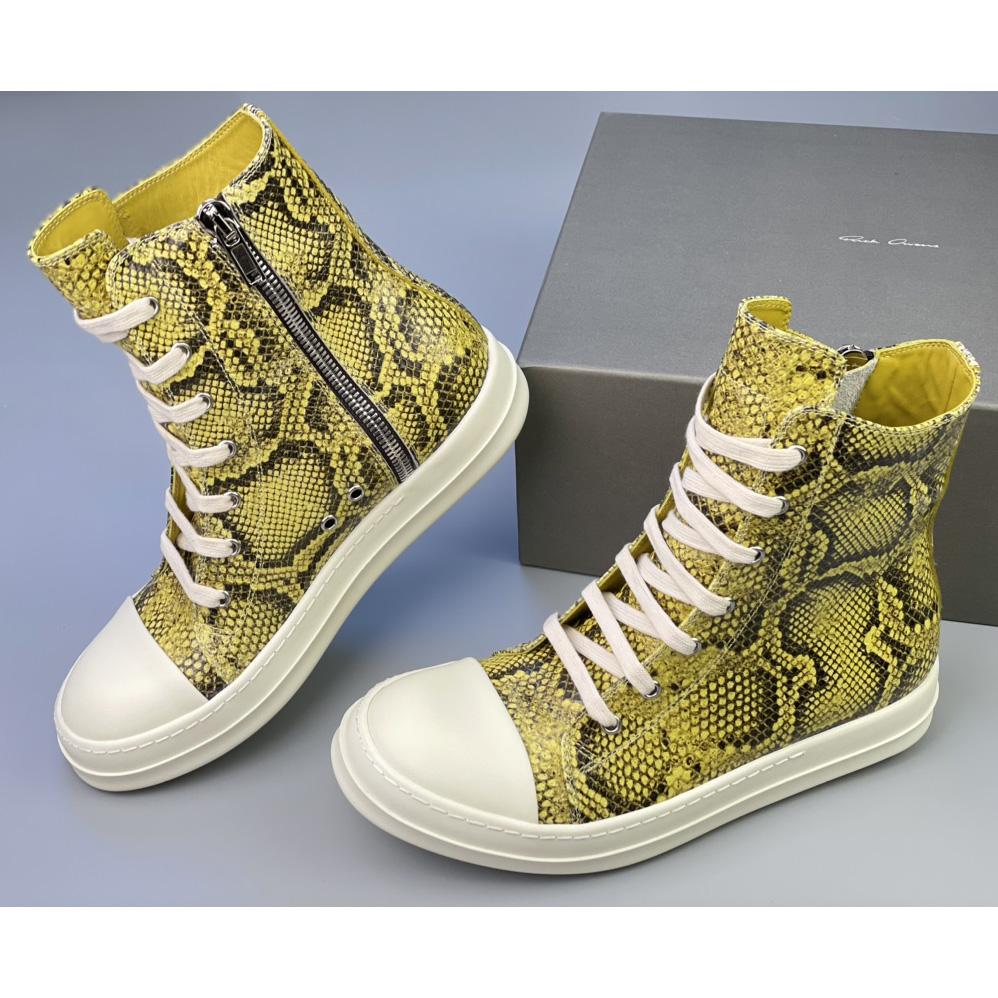 Rick Owens Python-Leder-Sneaker - EUR FASHION