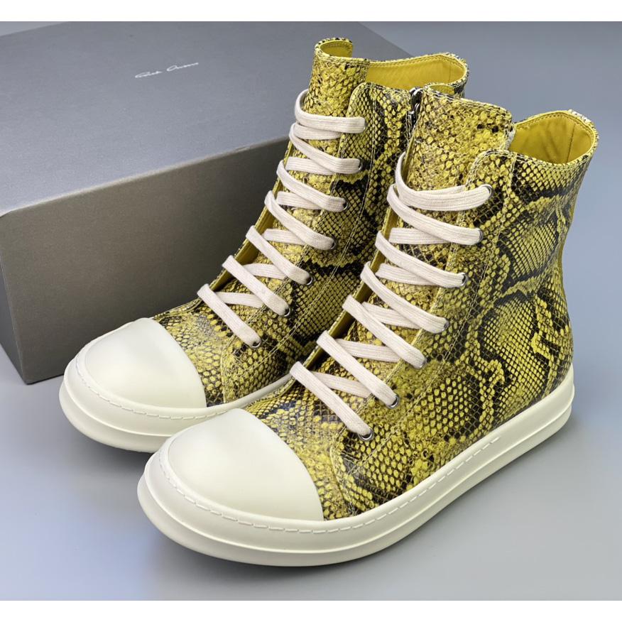 Rick Owens Python-Leder-Sneaker - EUR FASHION