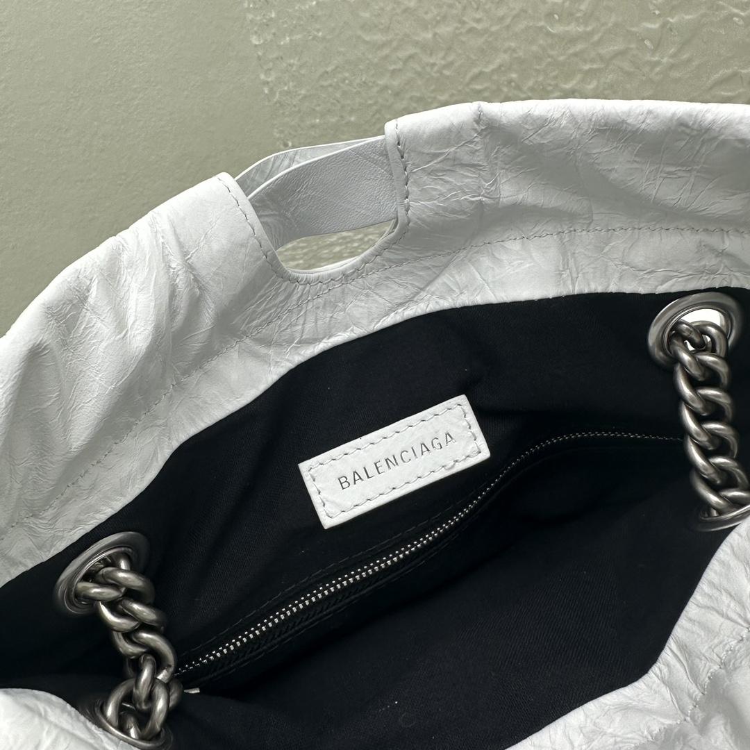 Balenciaga Crush Small Tote Bag für Damen in optischem Weiß - EUR FASHION