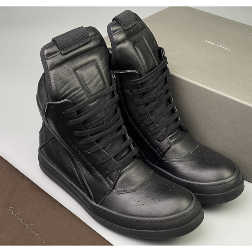 Rick Owens Leder-High-Top-Sneakers - EUR FASHION