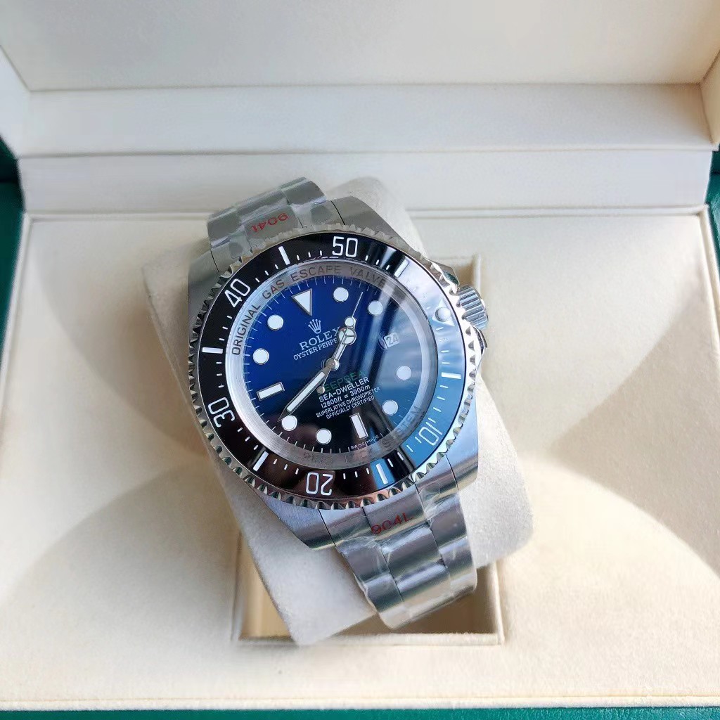 Rolex Herrenuhr Sea-Dweller Deep Sea James Cameron Edition aus Edelstahl mit 44 mm tiefblauem Punkt-Zifferblatt - EUR FASHION